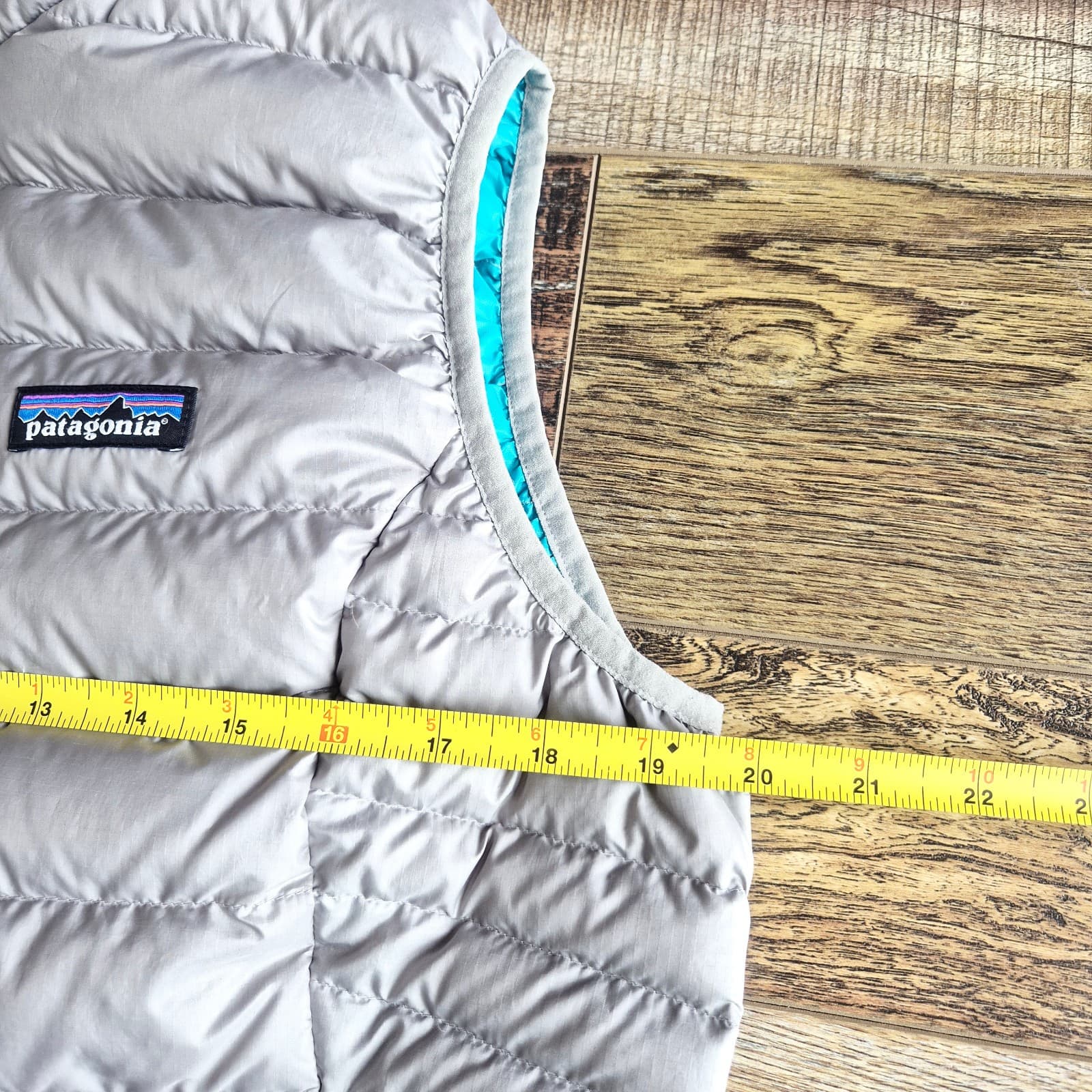 Patagonia Women's L Down Sweater Vest Quilted Puffer Zip-Up Pocket Drifter Grey - Thumbnail 17