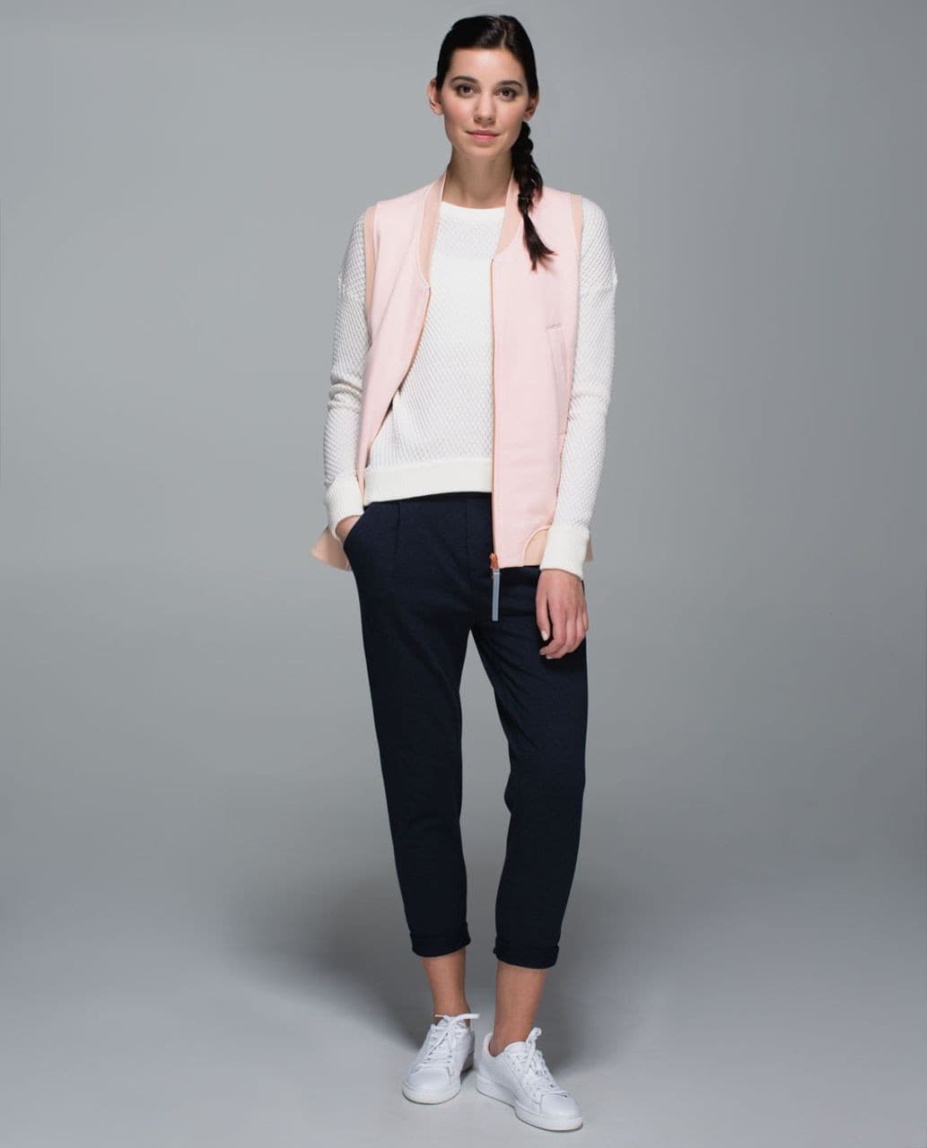 Lululemon Departure Vest 2-Way Zipper Pocket Fleece Cotton Parfait Pink Women 10 - Thumbnail 4