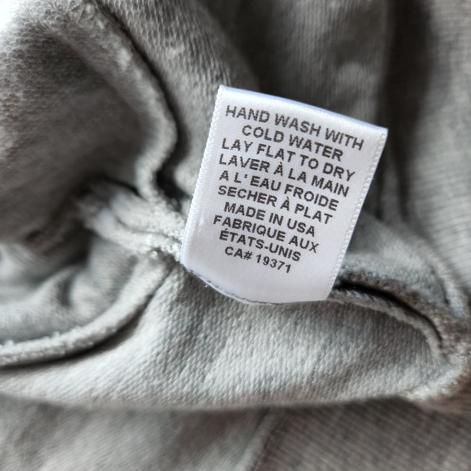 AiKO Open Front Crop Hooded Sweatshirt Short Sleeve Pocket Grey Women Sz.M USA - Thumbnail 10