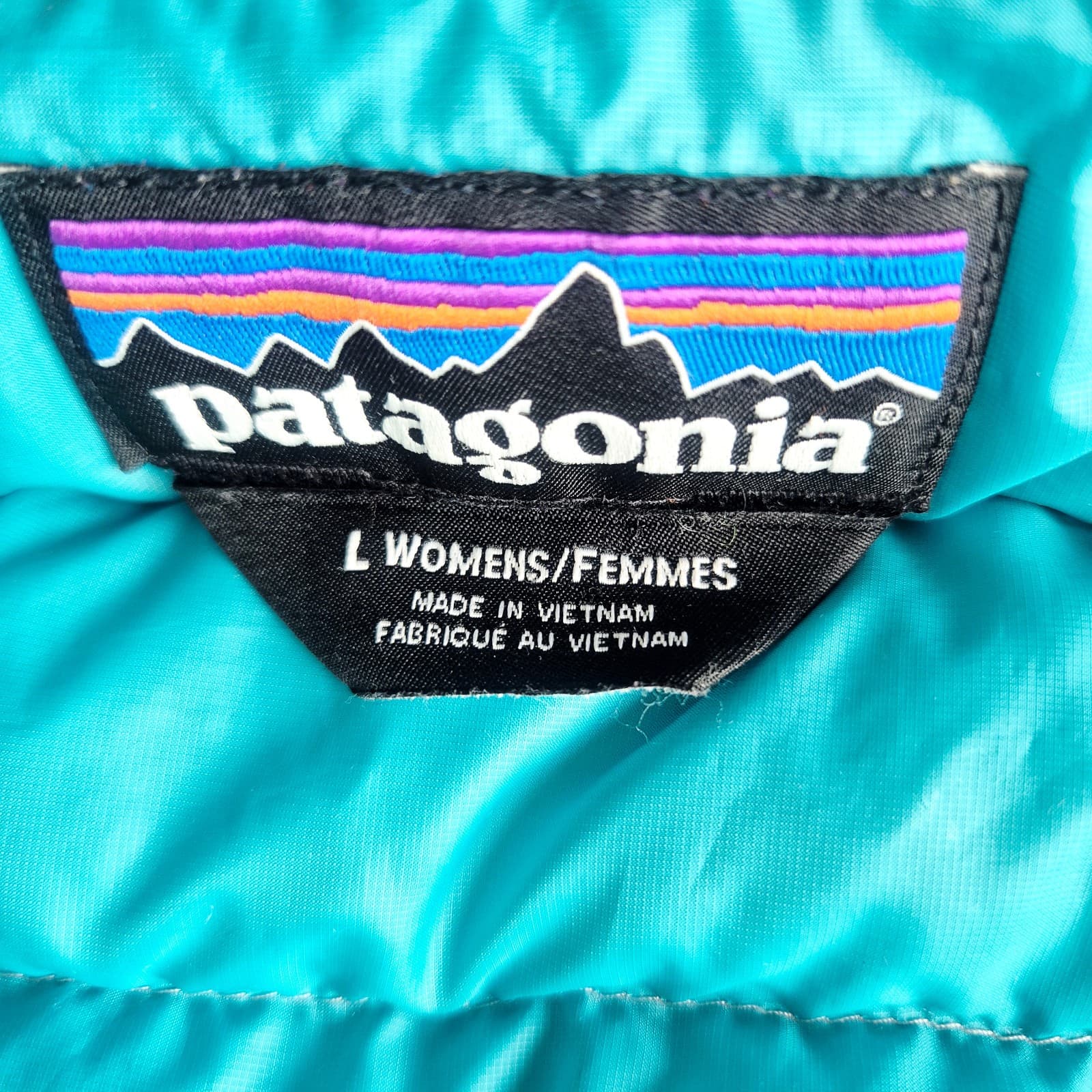Patagonia Women's L Down Sweater Vest Quilted Puffer Zip-Up Pocket Drifter Grey - Thumbnail 13