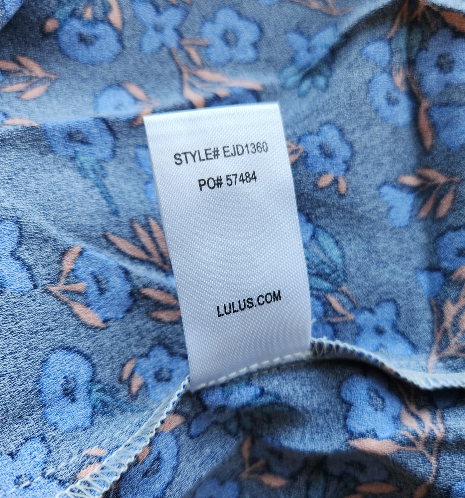 NWT Lulus Golden Hour Blush Floral Print Strapless Midi Dress Asymmetrical Hem M - Thumbnail 12