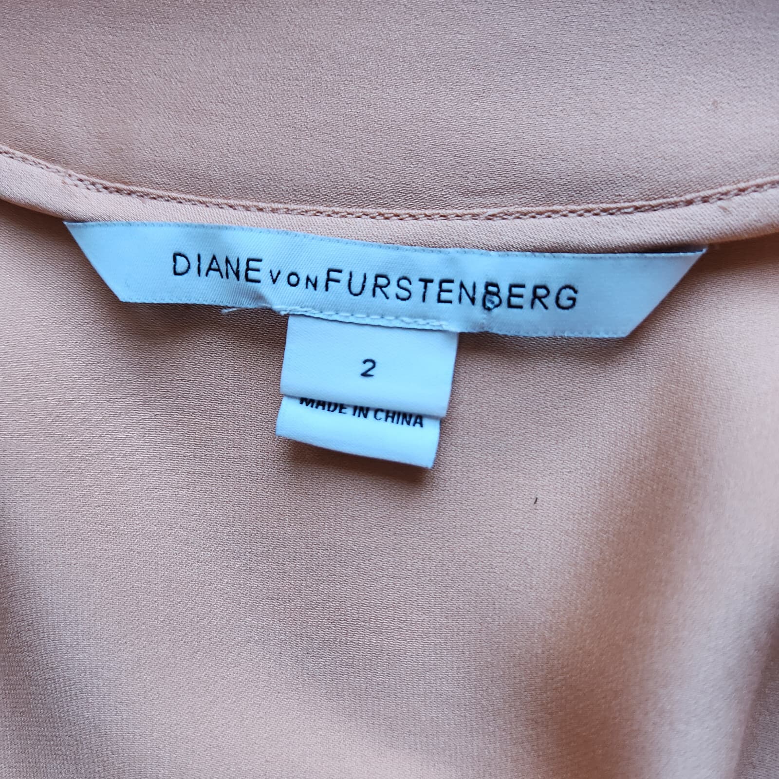 Diane Von Furstenberg Enda Drop-Waist 2-Tone Silk Mini Dress Orange Women's 2 - Thumbnail 11