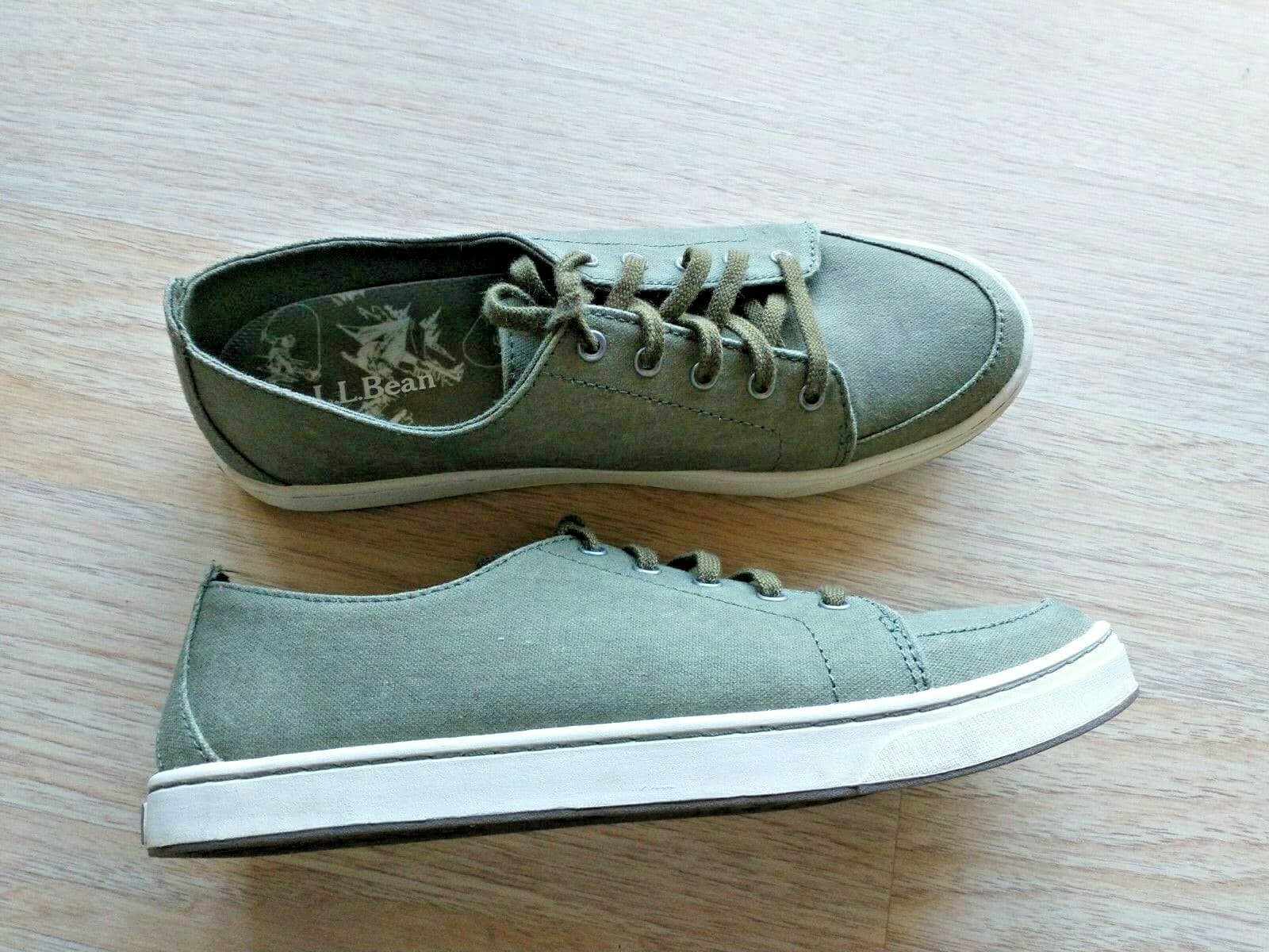 NWoB L.L.Bean Women Campside Shoes Lace-Up Green US9.5M - Thumbnail 4