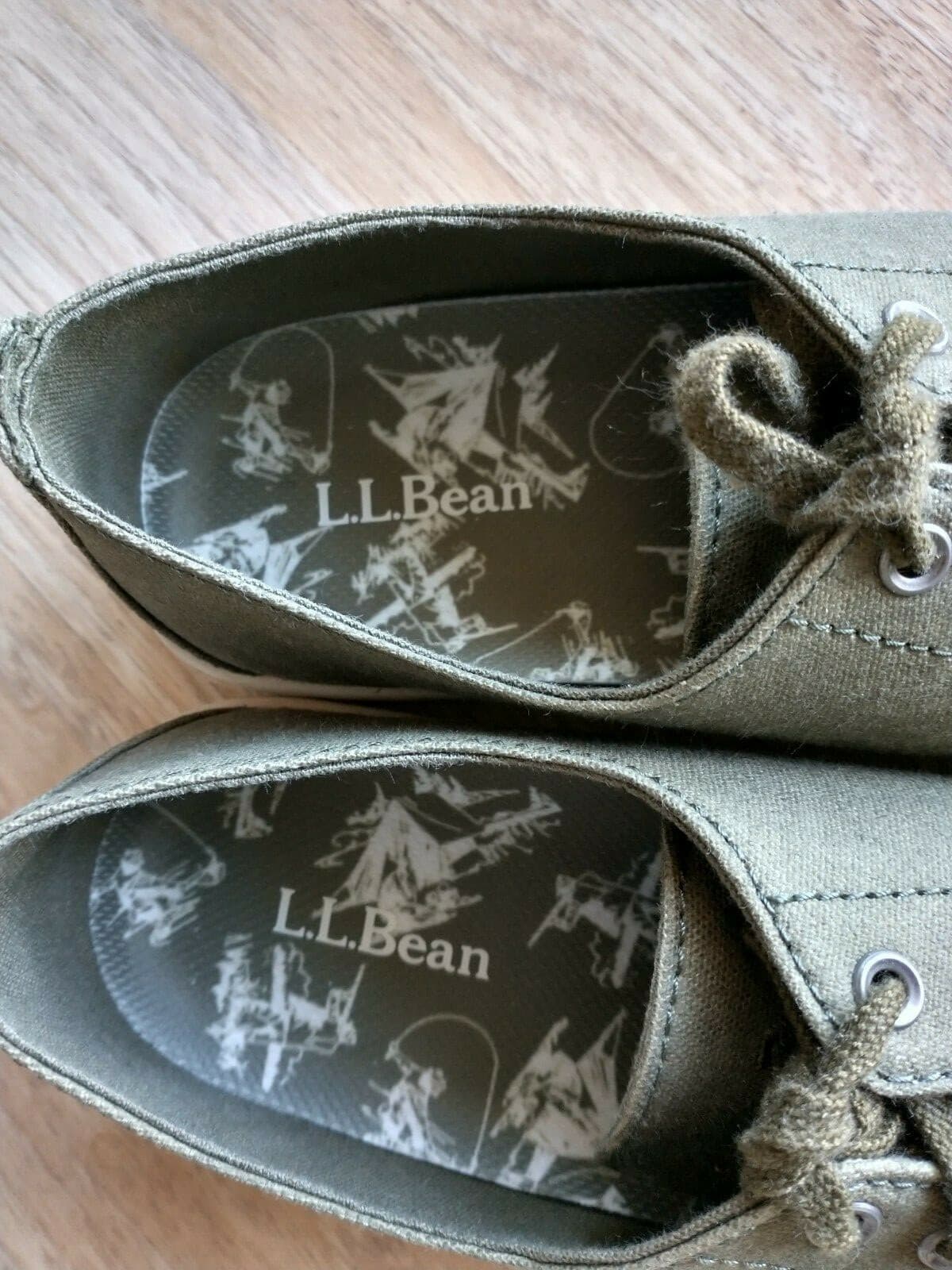 NWoB L.L.Bean Women Campside Shoes Lace-Up Green US9.5M - Thumbnail 8