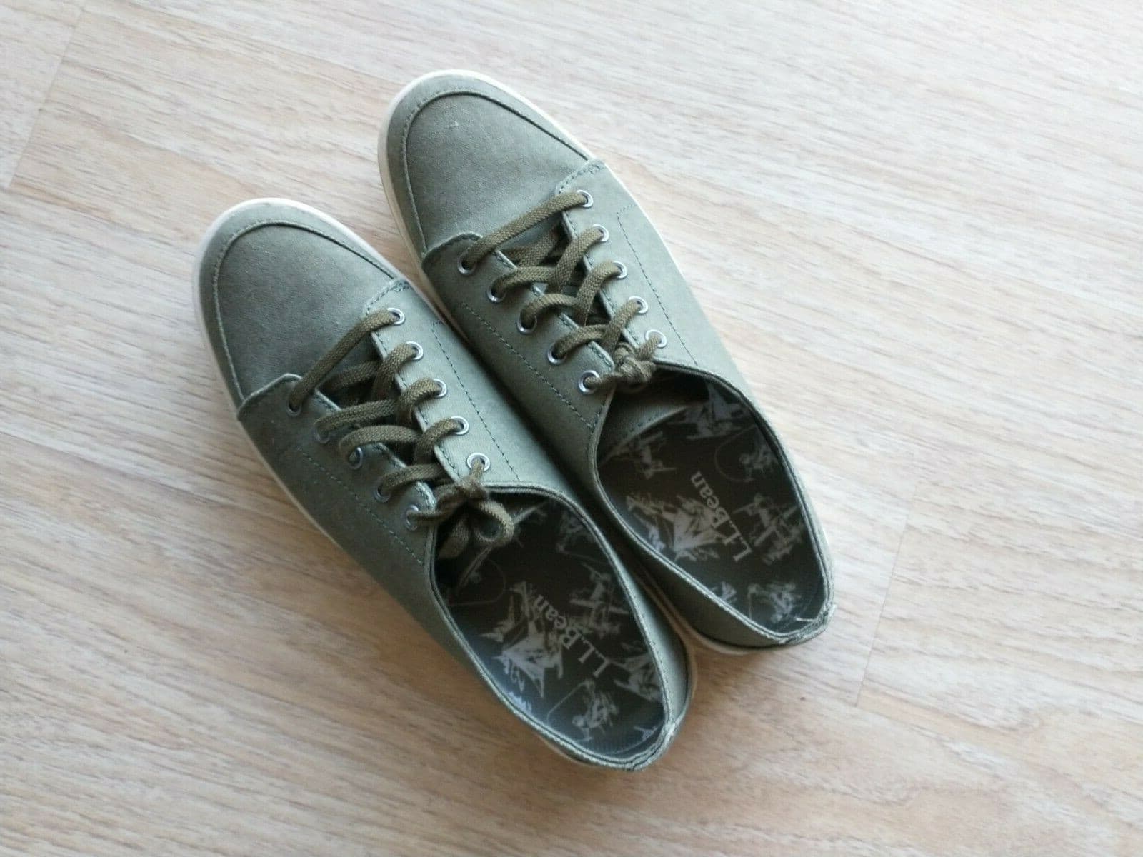 NWoB L.L.Bean Women Campside Shoes Lace-Up Green US9.5M - Thumbnail 3