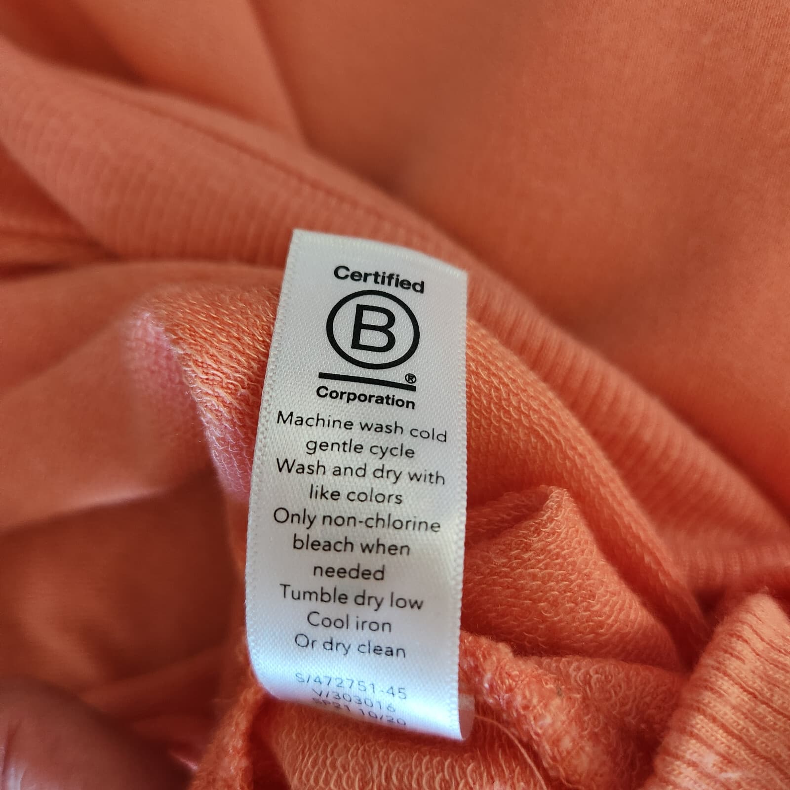 EUC Athleta Mindset Modal Terry Knit Sweatshirt Long Sleeve Island Coral Women M - Thumbnail 10