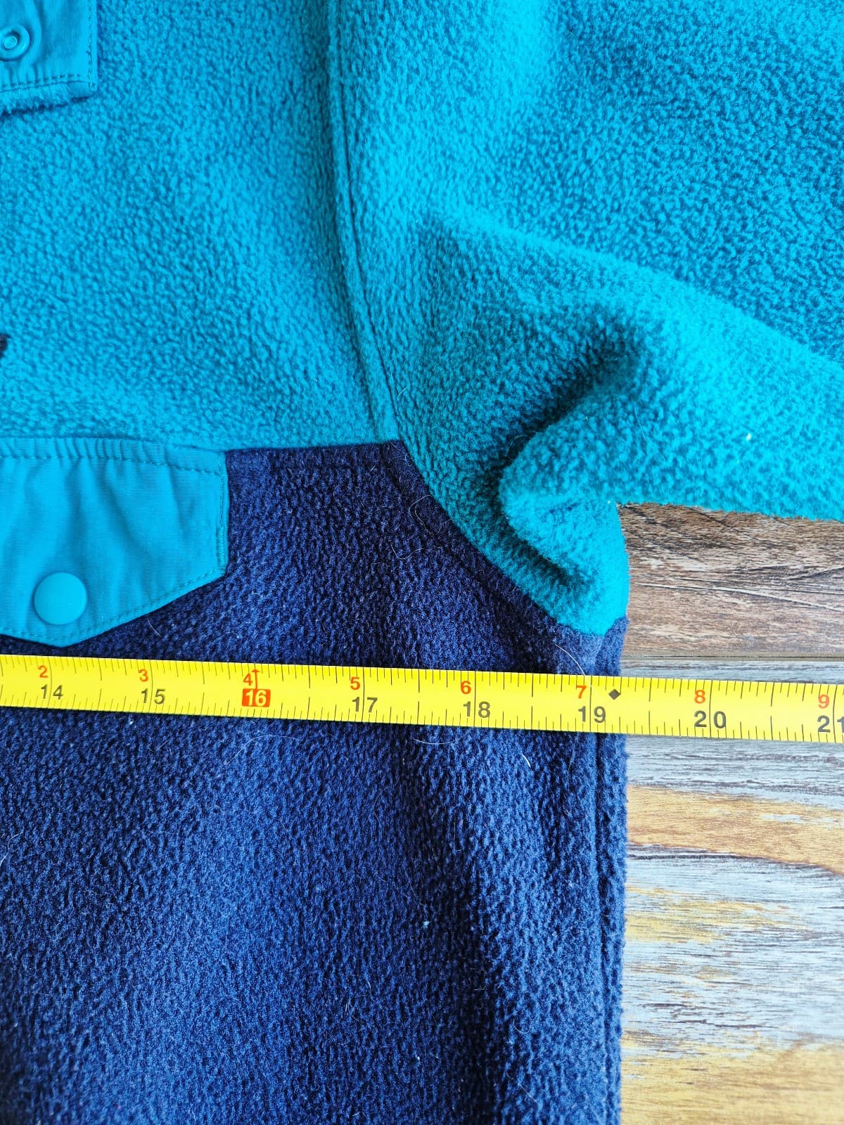 Patagonia Women's Small Lightweight Synchilla Snap-T Fleece Pullover Blue Green - Thumbnail 13