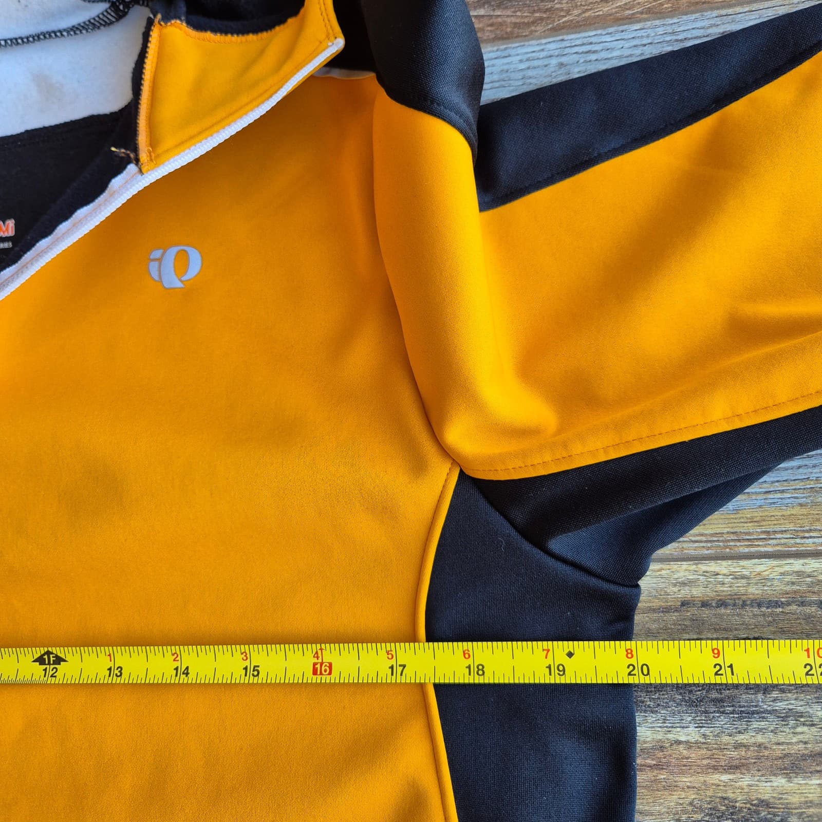 Pearl Izumi Elite Series Thermal Cycling Hooded 1/4 Zip Jacket Orange Men's M - Thumbnail 11