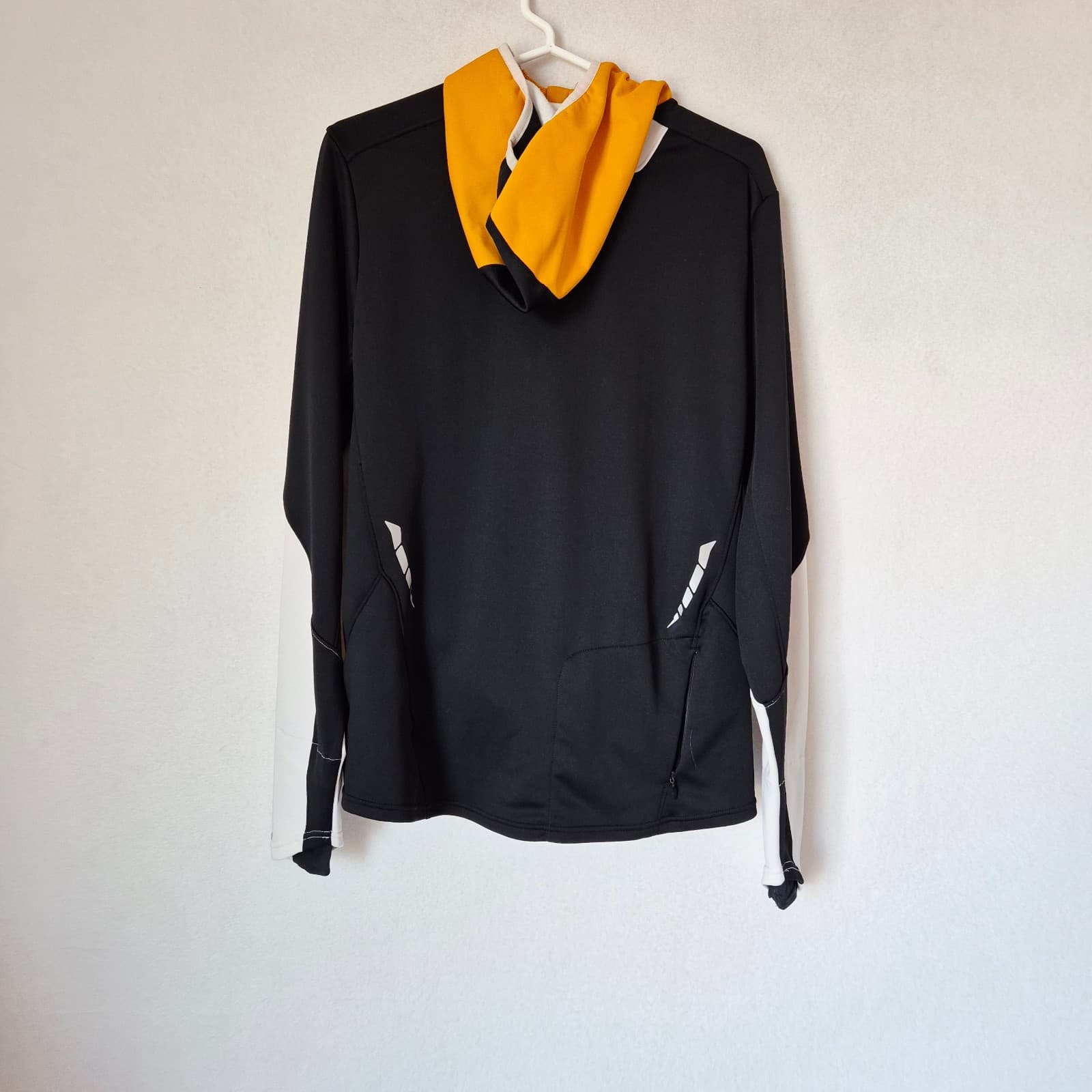 Pearl Izumi Elite Series Thermal Cycling Hooded 1/4 Zip Jacket Orange Men's M - Thumbnail 4