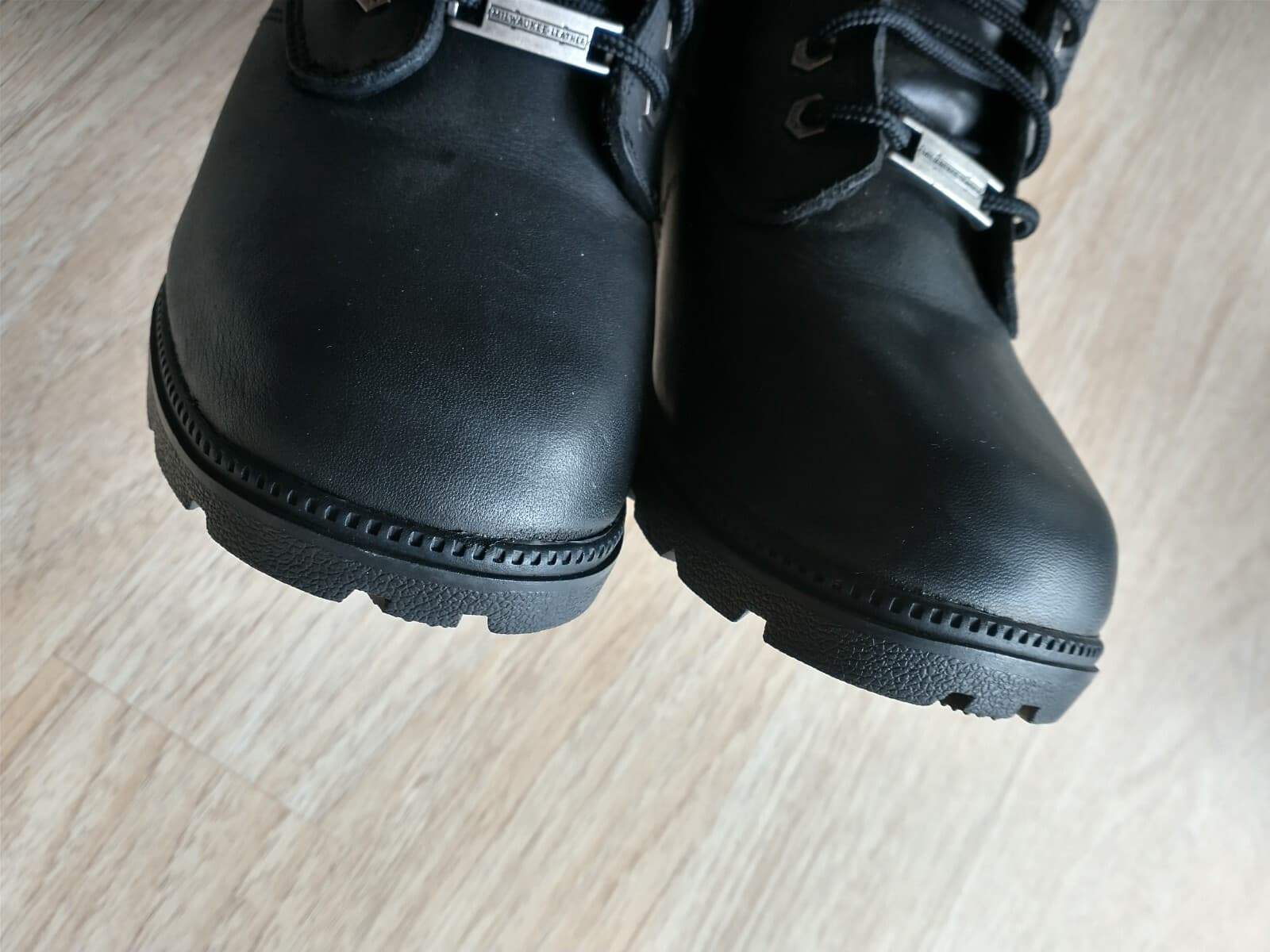 NWoB MILWAUKEE LEATHER MBL9320 Women Combat Boot Waterproof Lace Zip Black US9.5 - Thumbnail 7