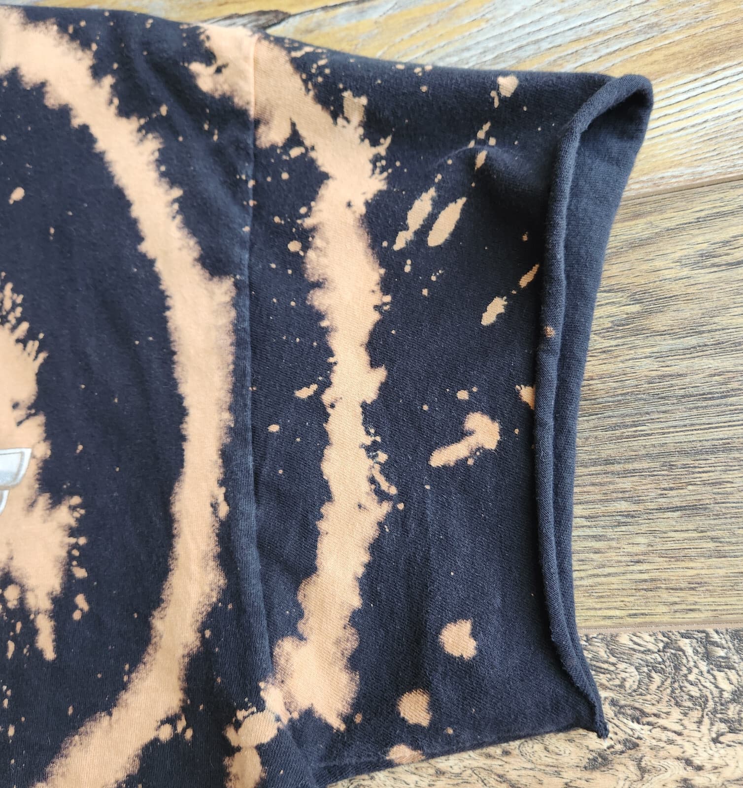 Vintage Harley-Davidson USA Graphic Tie-Dye Crop T-Shirt Pre-Shrunk Cotton XL - Thumbnail 8
