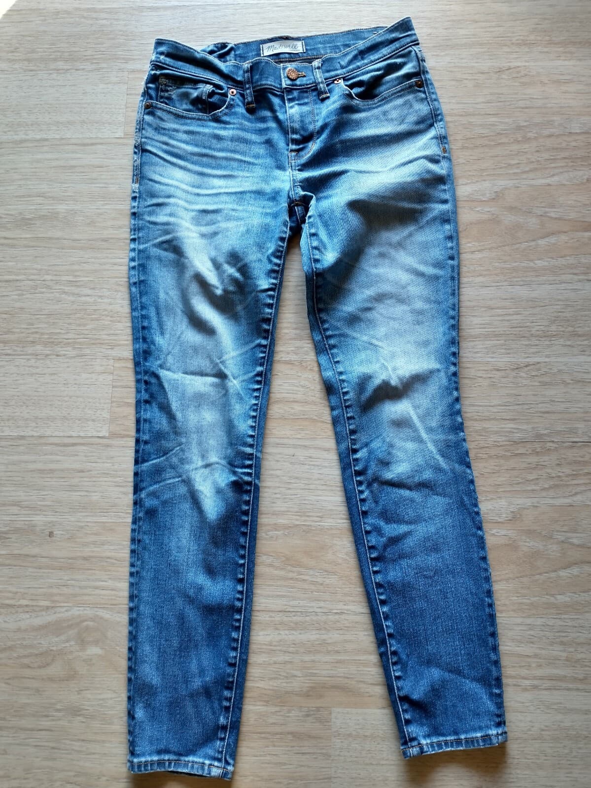 Madewell Skinny Skinny Jeans 9" Rise Medium Wash Blue Women Sz.27 E0267 - Thumbnail 3