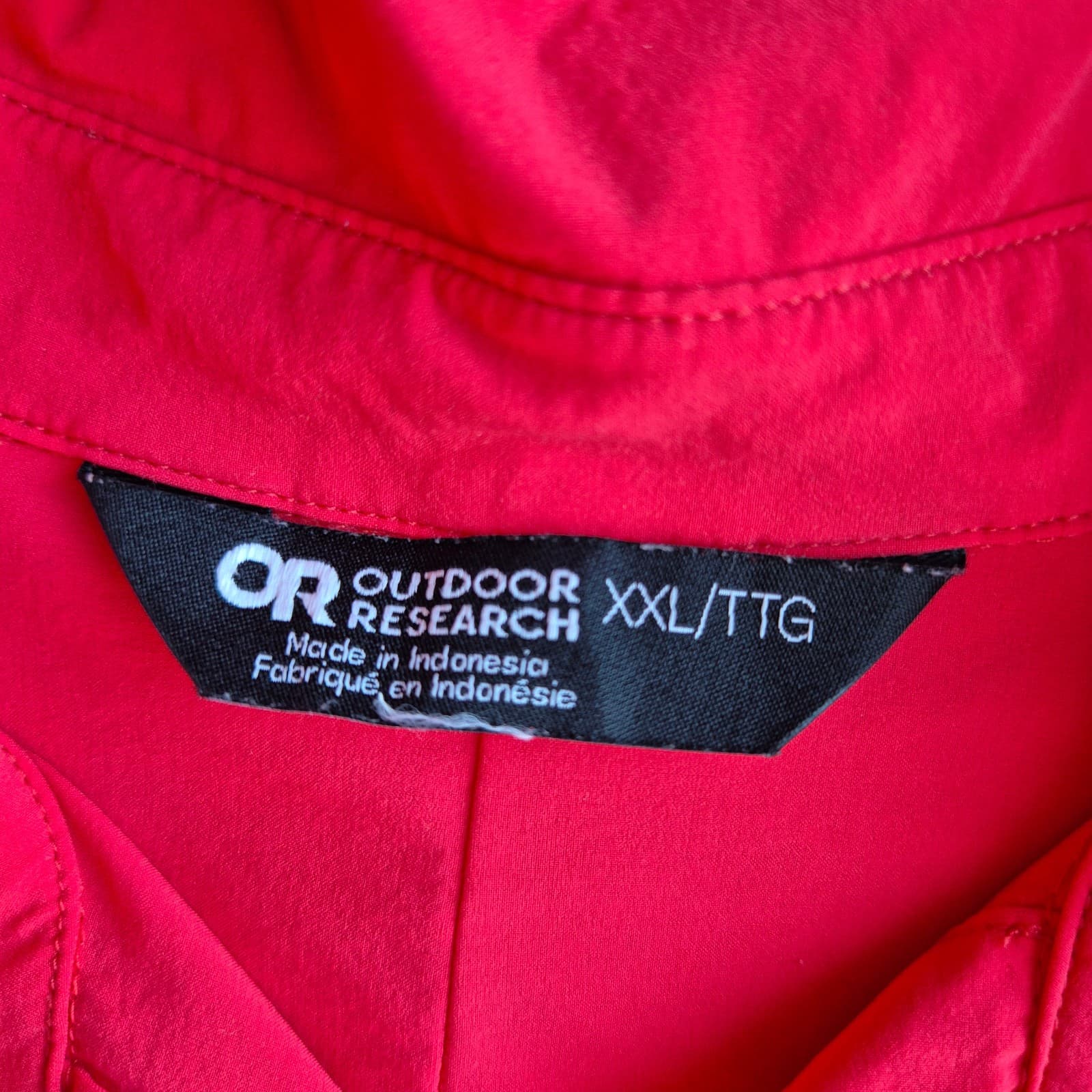 Outdoor Research Astroman UPF 30 Sun Shirt Short Sleeve Pocket Red Women's XXL - Thumbnail 10