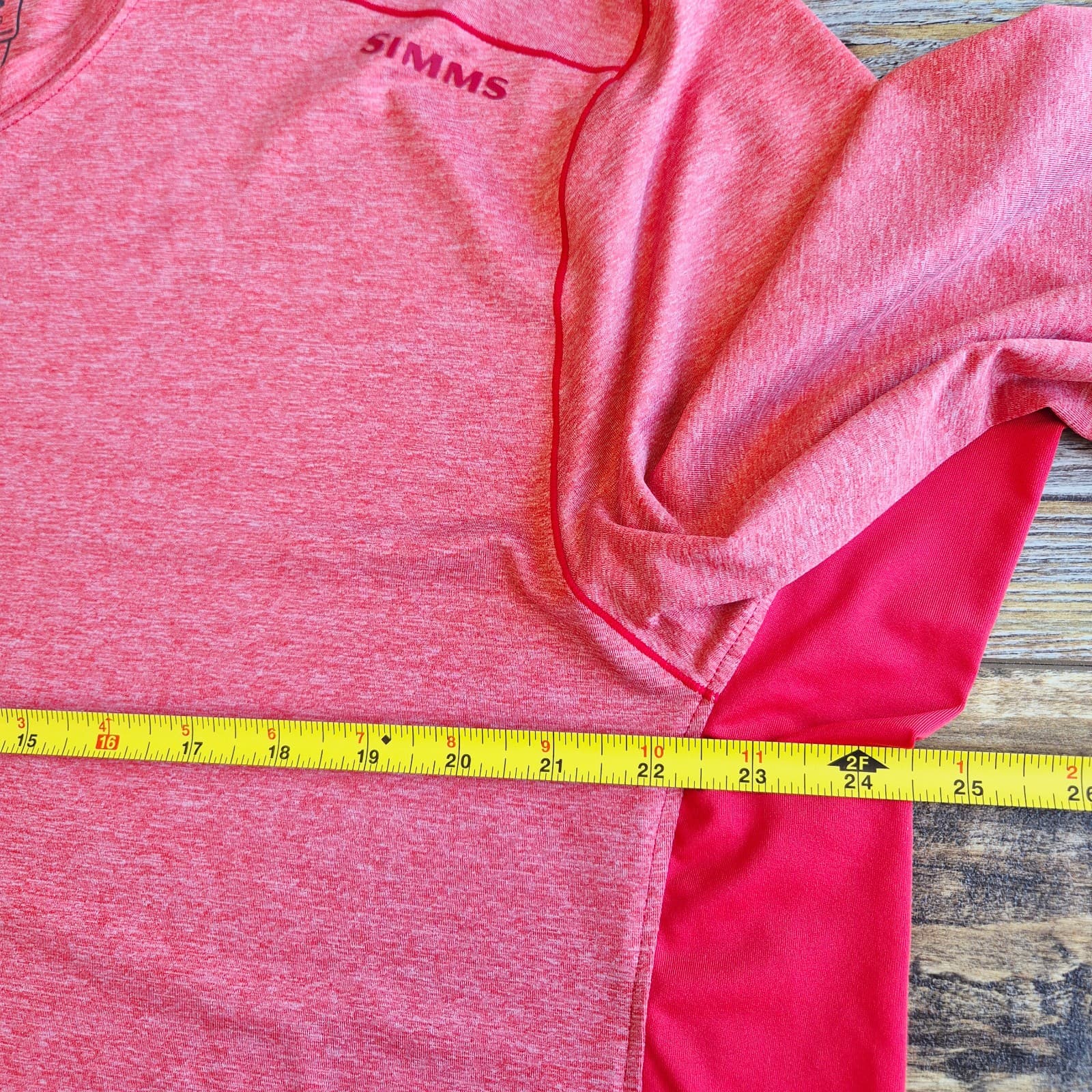 SIMMS SolarFlex UPF50 Fishing Outdoor Long Sleeve T-Shirt Crew Neck Red Men's XL - Thumbnail 11