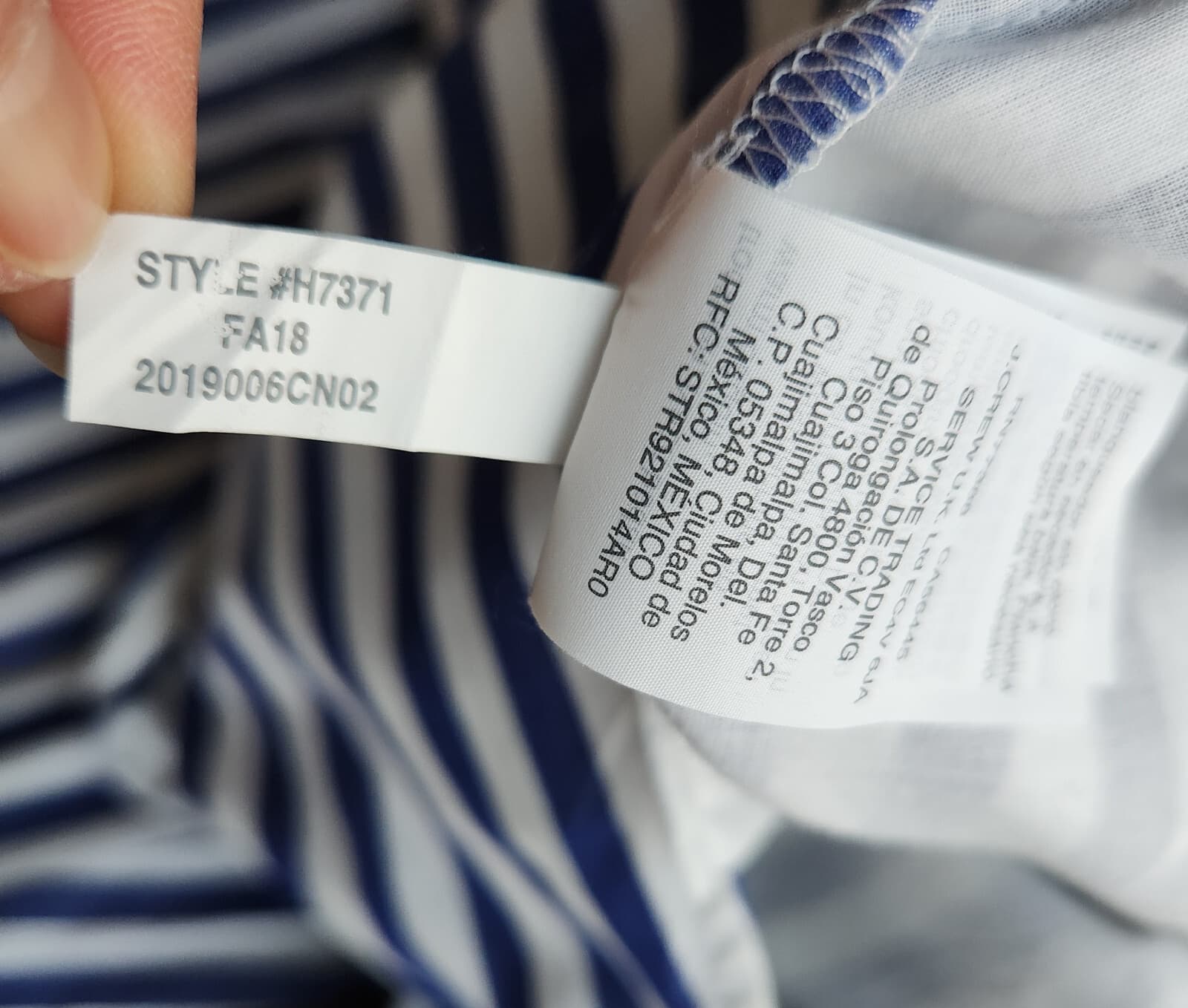 J.Crew Striped Tie-Halter Wide-Leg Jumpsuit Pocket Cotton Blue White Women's 8 - Thumbnail 18