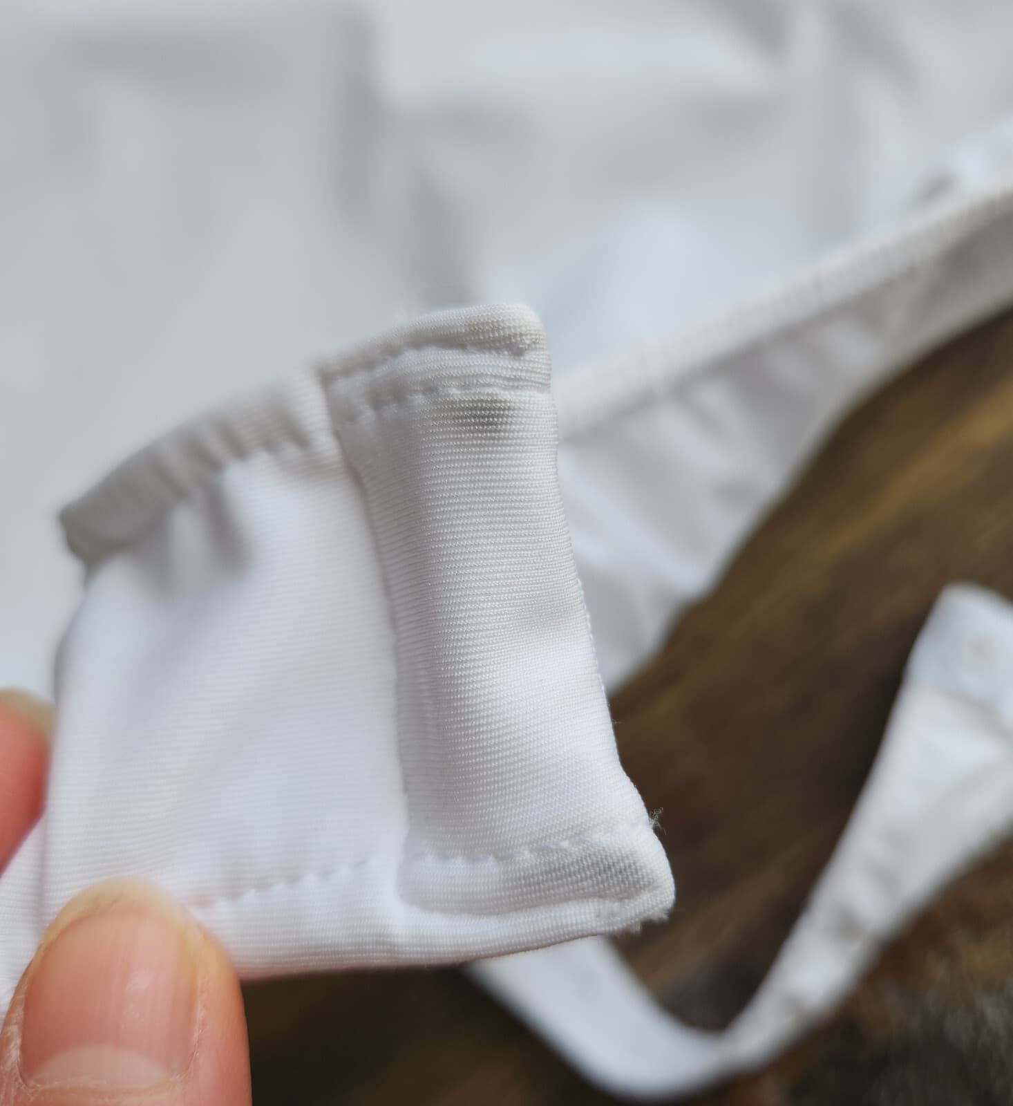 Free People Intimately Square Eyes Bodysuit Short Sleeve Snap White Jersey Sz.L - Thumbnail 17