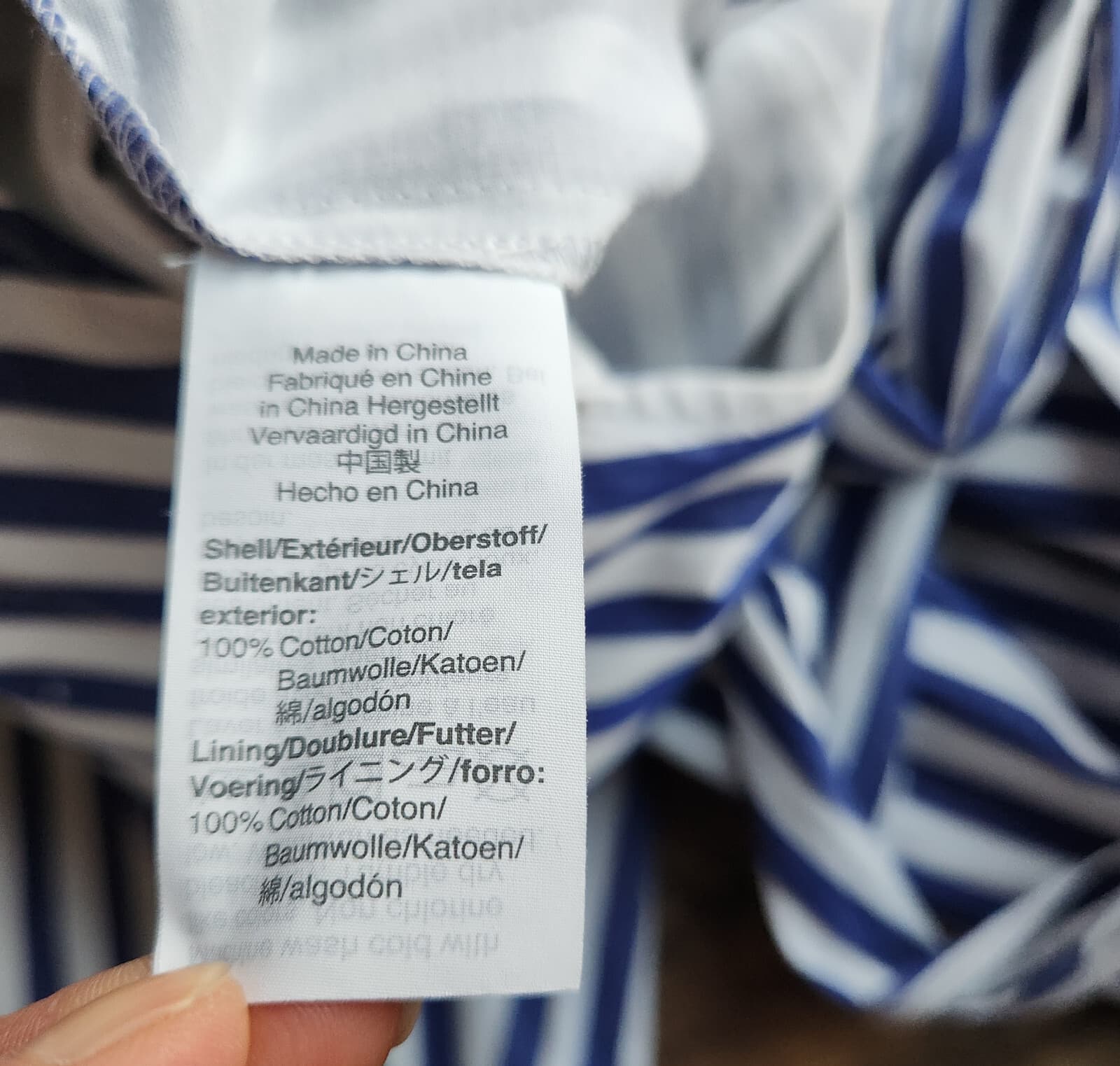 J.Crew Striped Tie-Halter Wide-Leg Jumpsuit Pocket Cotton Blue White Women's 8 - Thumbnail 16