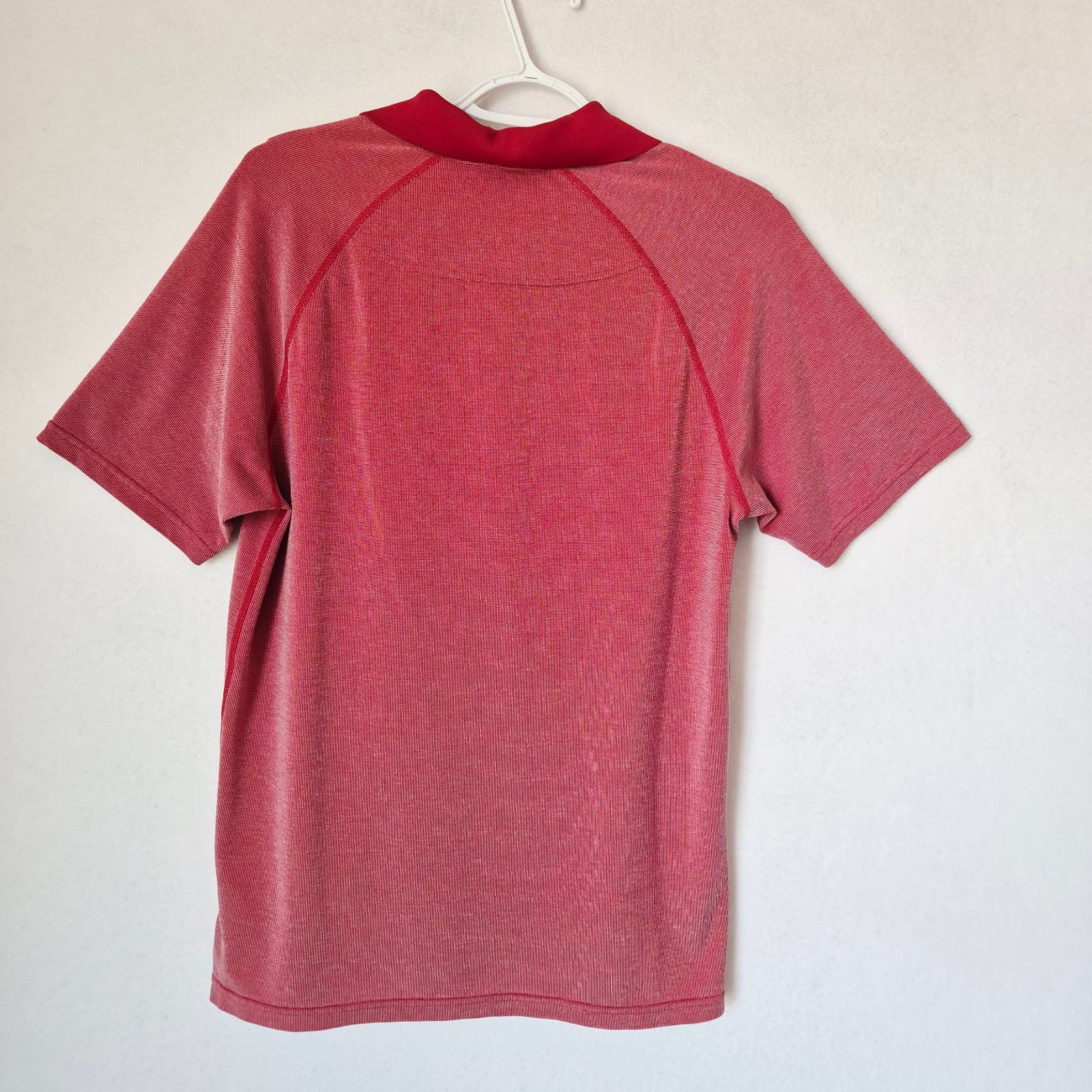 RHONE Delta Pique Polo Premium Lightweight Mesh Shirt Short Sleeve Red Men's S - Thumbnail 5