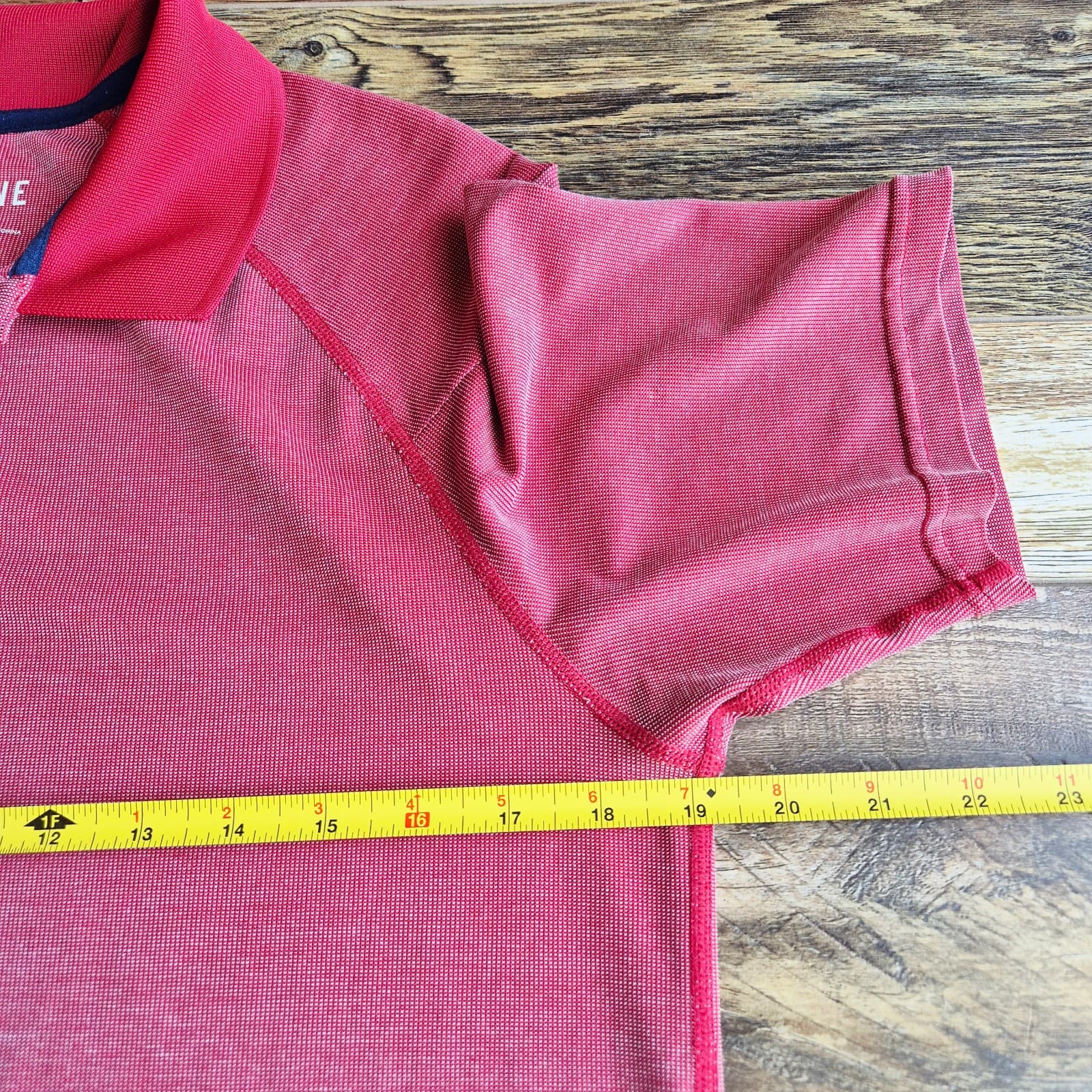 RHONE Delta Pique Polo Premium Lightweight Mesh Shirt Short Sleeve Red Men's S - Thumbnail 8