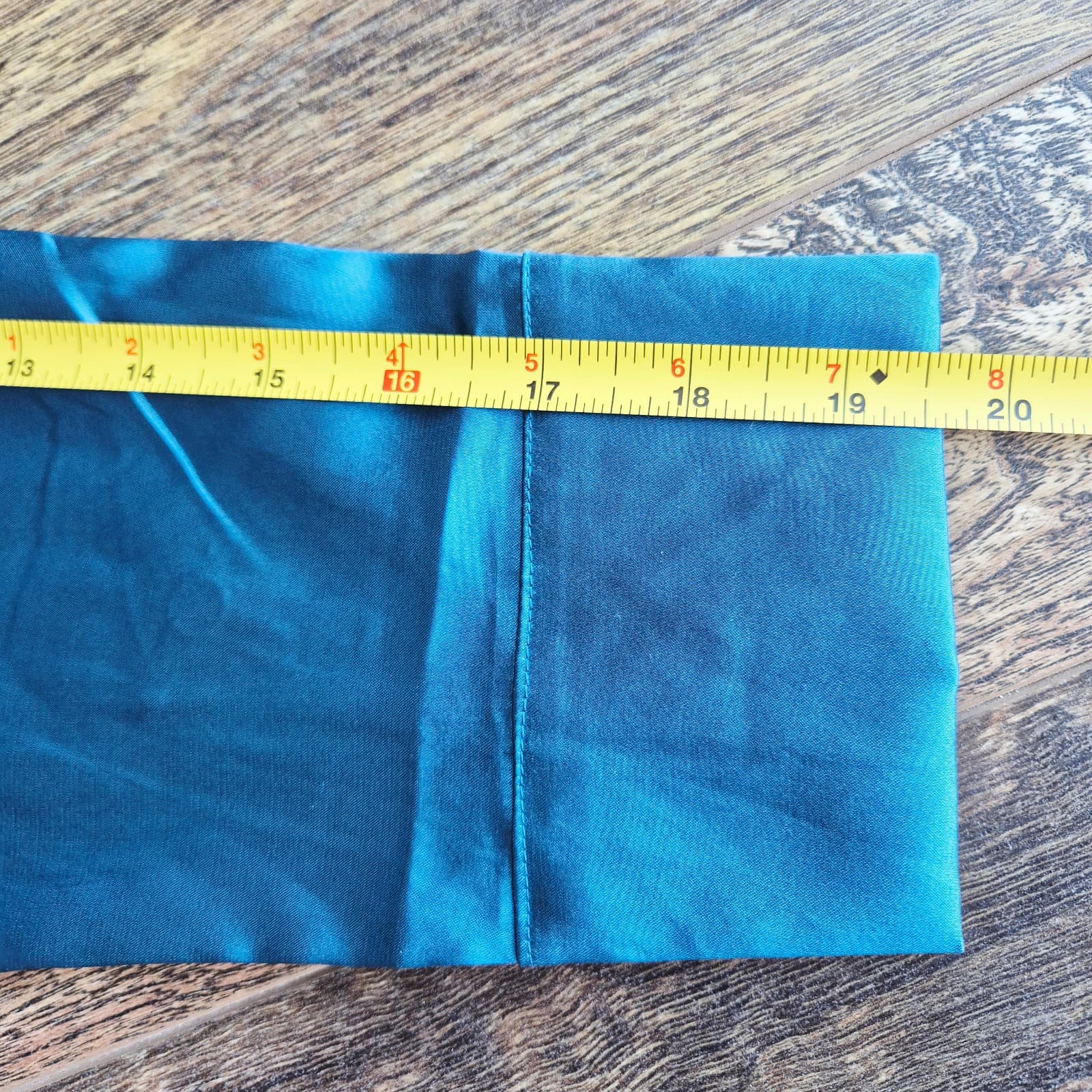 NWT EKOUAER Satin Night Sleepshirt Button-Down Pocket Long Sleeve Blue Women's L - Thumbnail 9