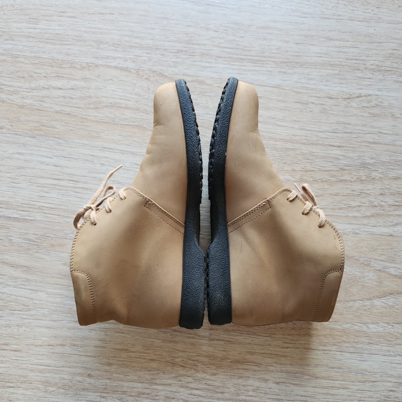 Tod’s Tan Leather Ankle Desert Chukka Boots Lace-Up Women's EU38 US7.5 - Thumbnail 7