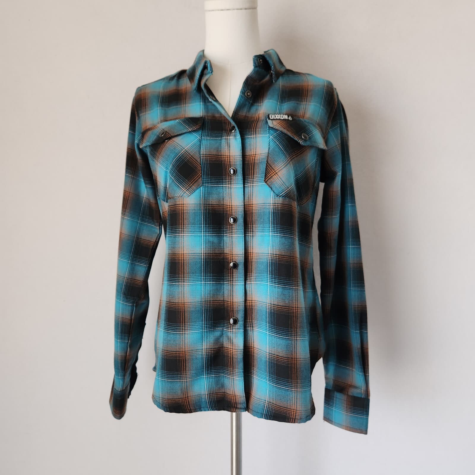 NWoT Dixxon x Switch Suspension Flannel Western Shirt Snap Long Sleeve Women's S - Thumbnail 2