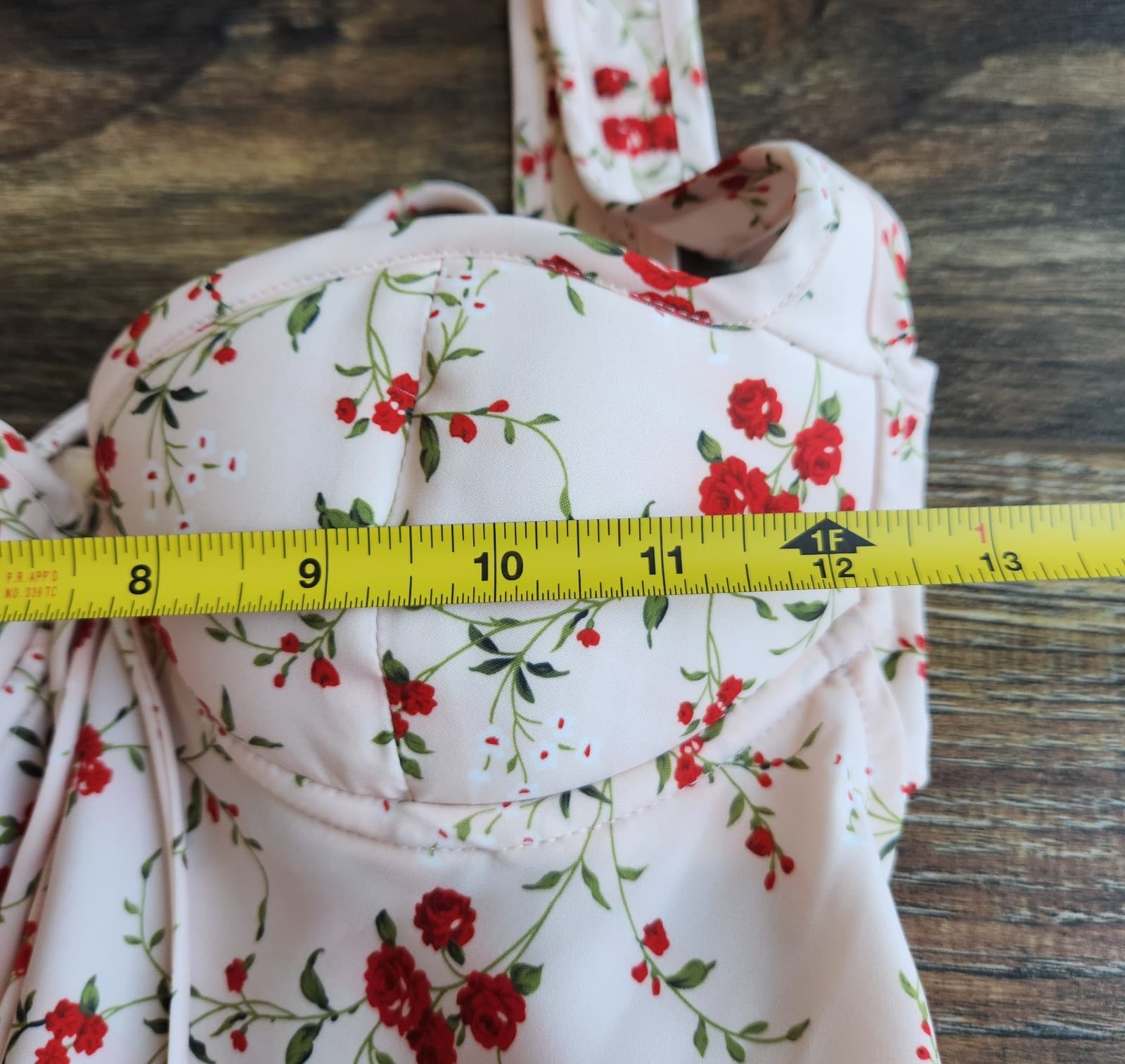 NWT RUMORED Loverboy Roses Sweetheart Romantic Mini Dress Built-In Bra Pink XS - Thumbnail 12