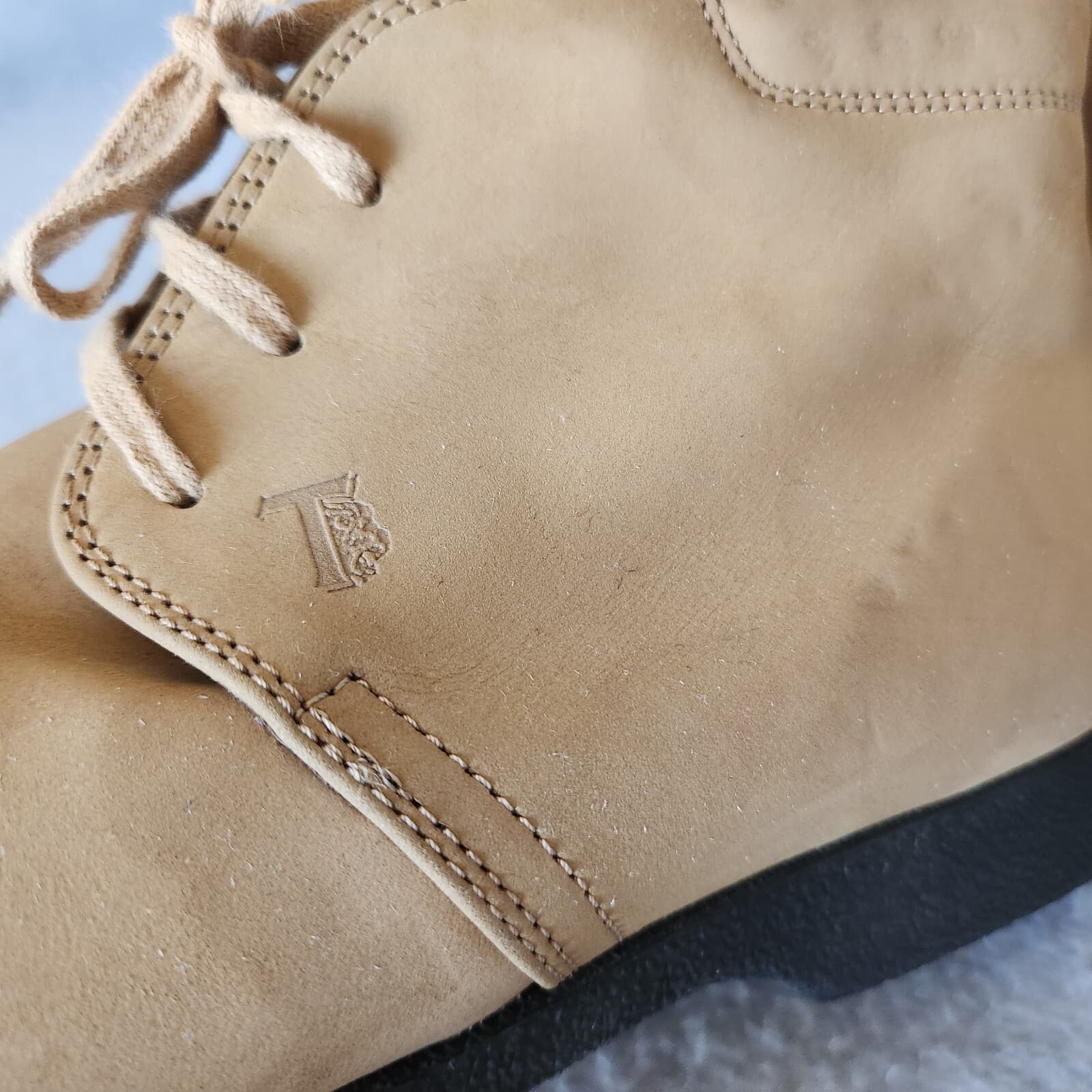 Tod’s Tan Leather Ankle Desert Chukka Boots Lace-Up Women's EU38 US7.5 - Thumbnail 5