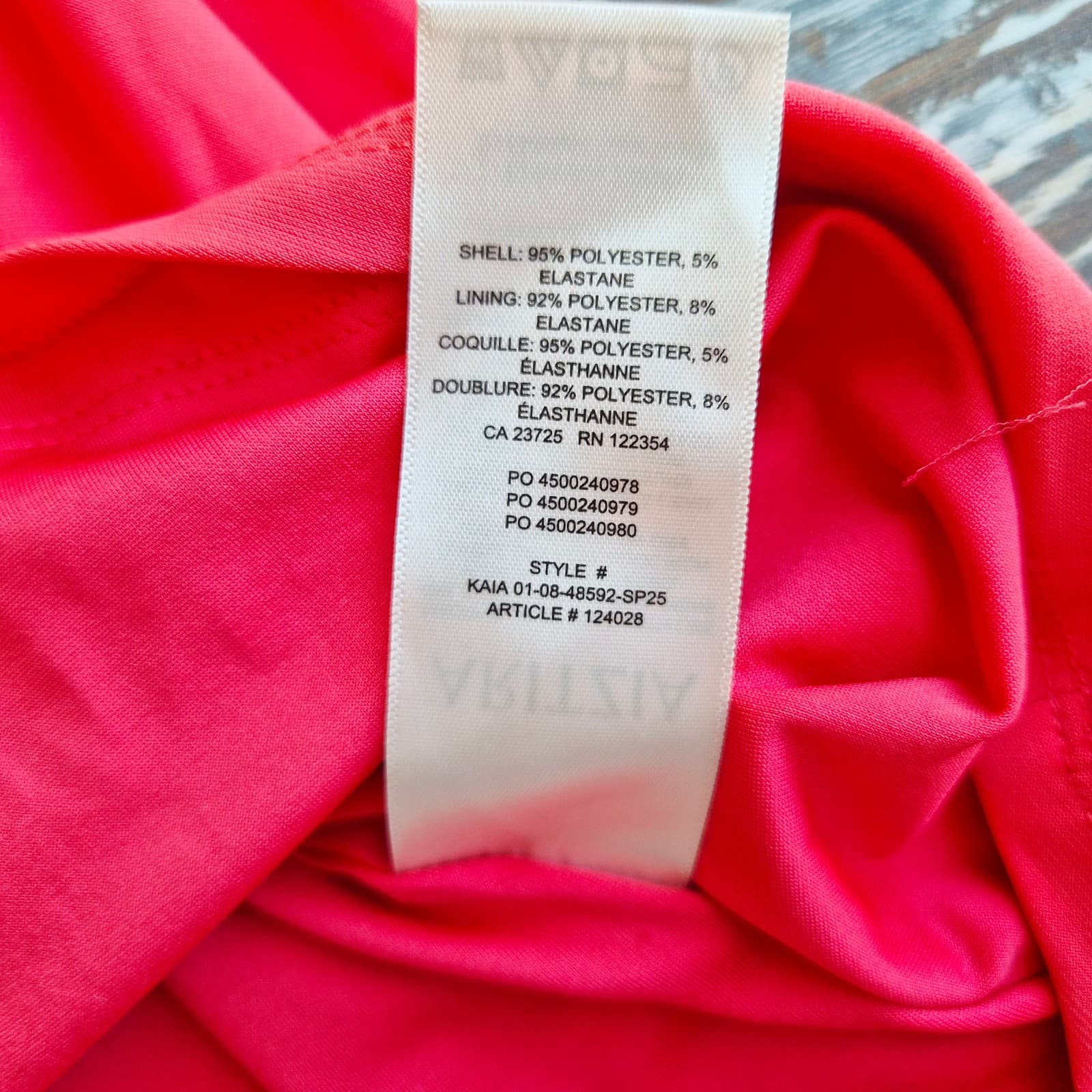 NWoT Babaton Aritzia Title Drapey Jersey Off-Shoulder Dress Long Sleeve Red XS - Thumbnail 13
