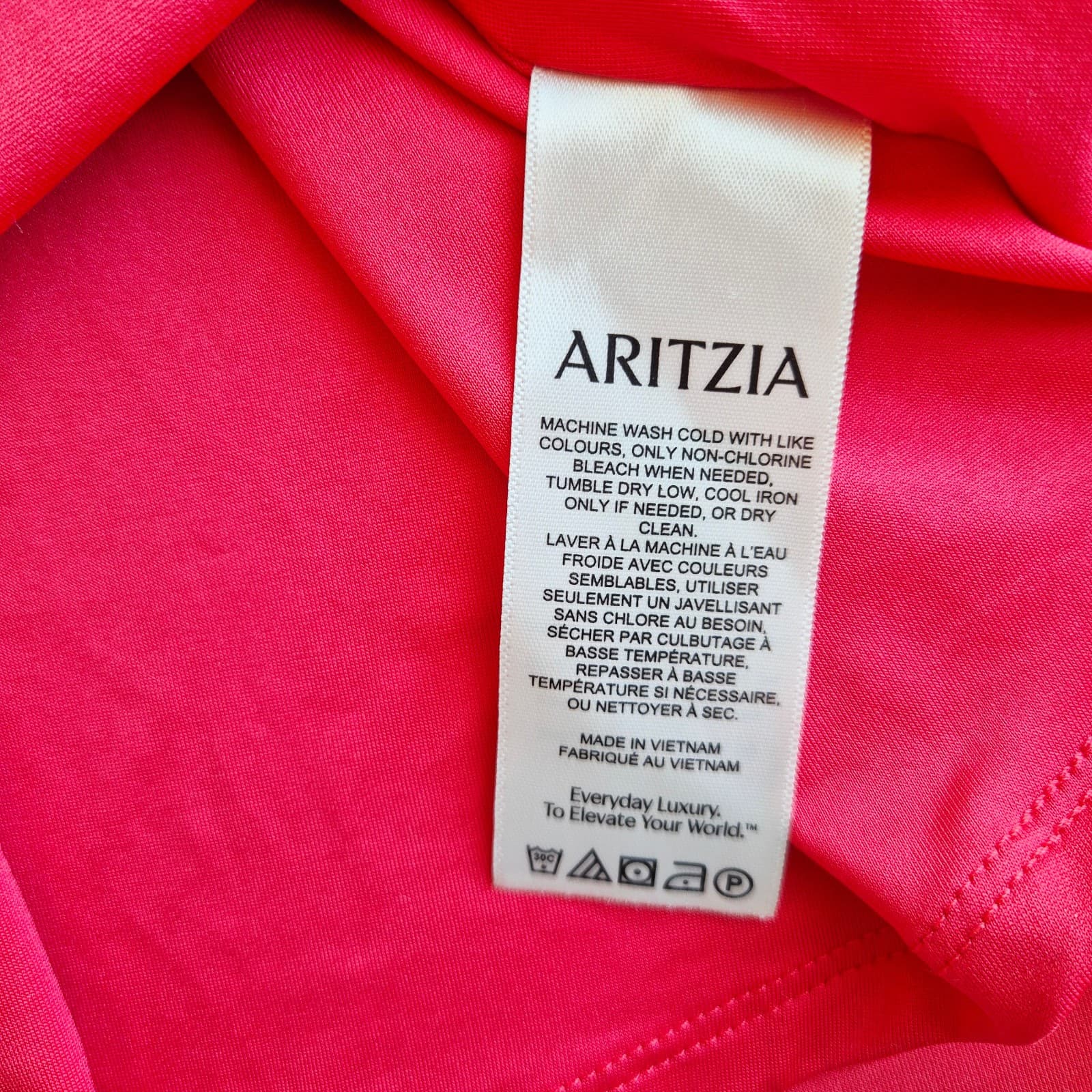 NWoT Babaton Aritzia Title Drapey Jersey Off-Shoulder Dress Long Sleeve Red XS - Thumbnail 12