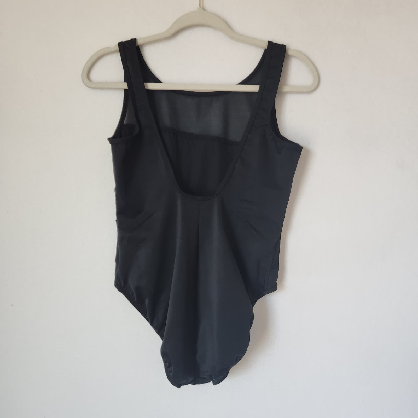 Miraclesuit Sheer Mesh One-Piece Swimsuit Panel High-Neck No-Padded Black Sz.14 - Thumbnail 3