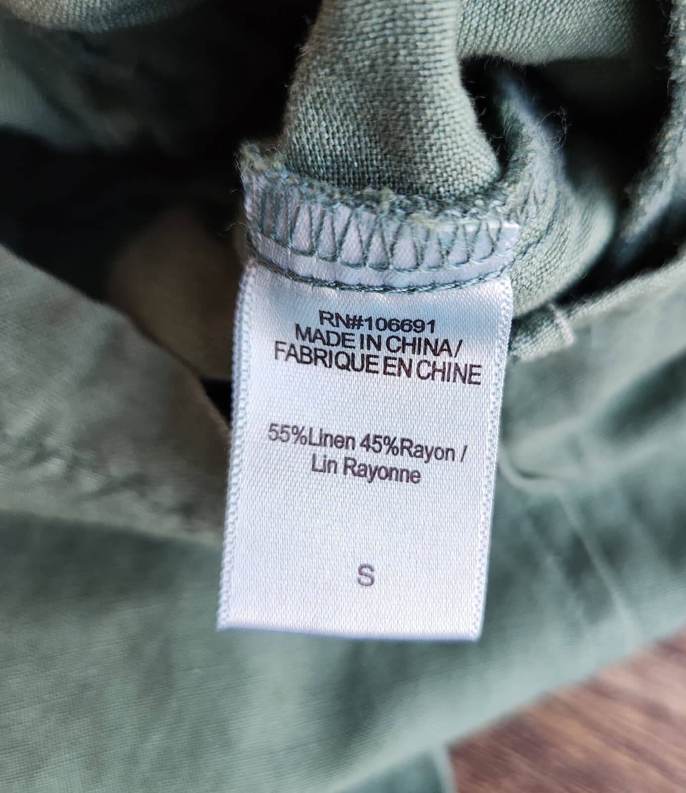 NWT YFB Young Fabulous & Broke Lake Side Romper Long Sleeve Linen Blend Green S - Thumbnail 11
