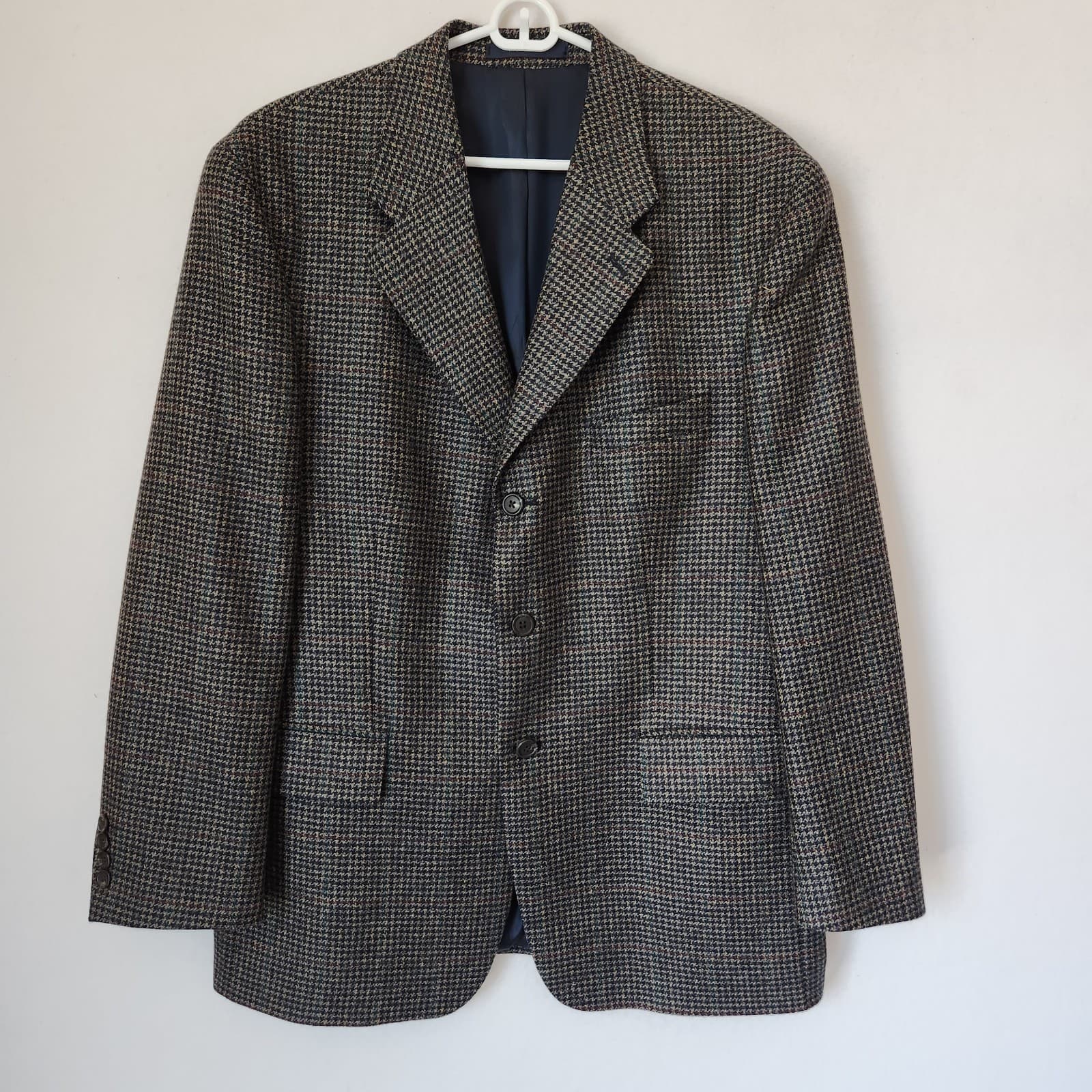 Ralph Lauren Blue Label Canada 100% Wool Houndstooth Sport Coat 3-Button Men 44R - Thumbnail 2