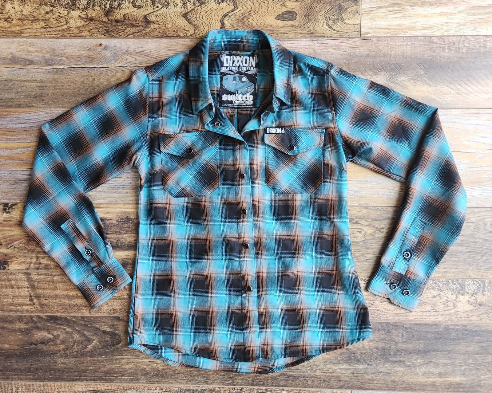 NWoT Dixxon x Switch Suspension Flannel Western Shirt Snap Long Sleeve Women's S - Thumbnail 3