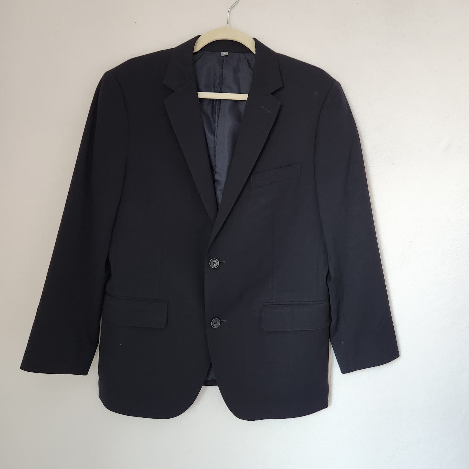 Bonobos Wool Blend Sport Coat Blazer Two-Button Black Standard Fit Men's 38S - Thumbnail 2