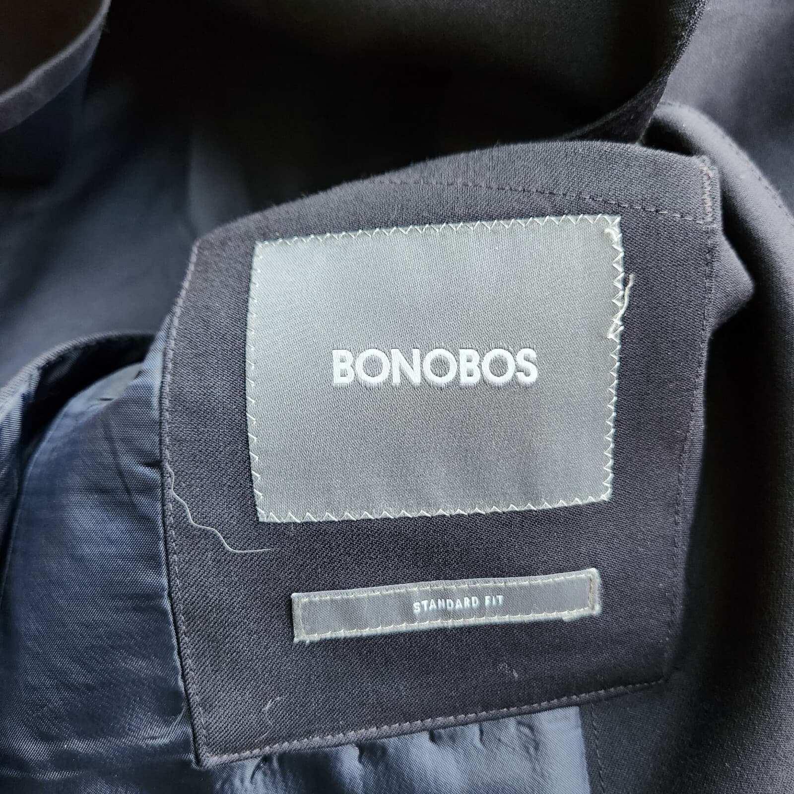 Bonobos Wool Blend Sport Coat Blazer Two-Button Black Standard Fit Men's 38S - Thumbnail 5