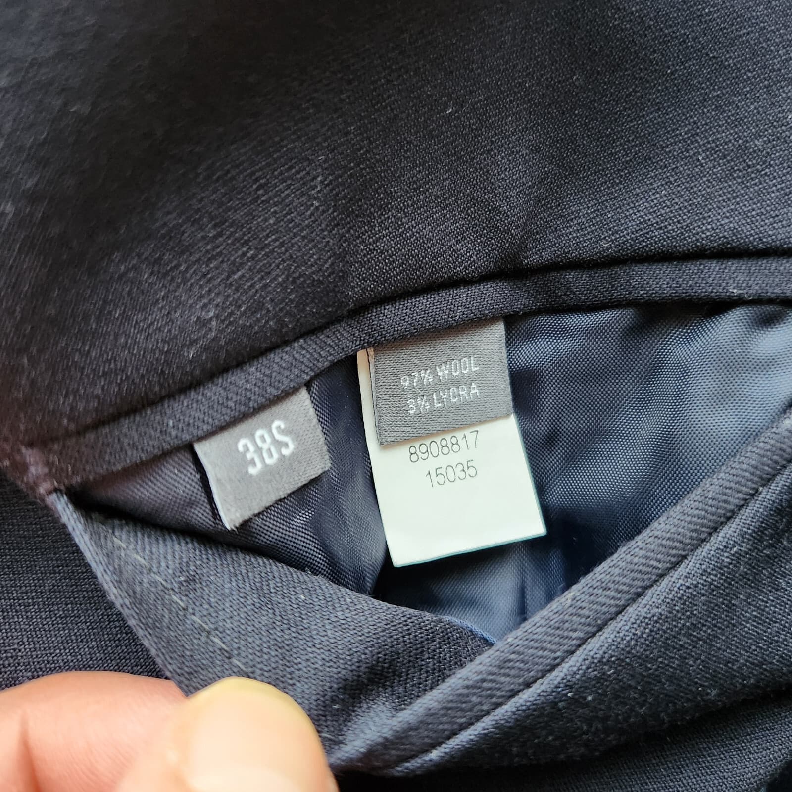 Bonobos Wool Blend Sport Coat Blazer Two-Button Black Standard Fit Men's 38S - Thumbnail 7