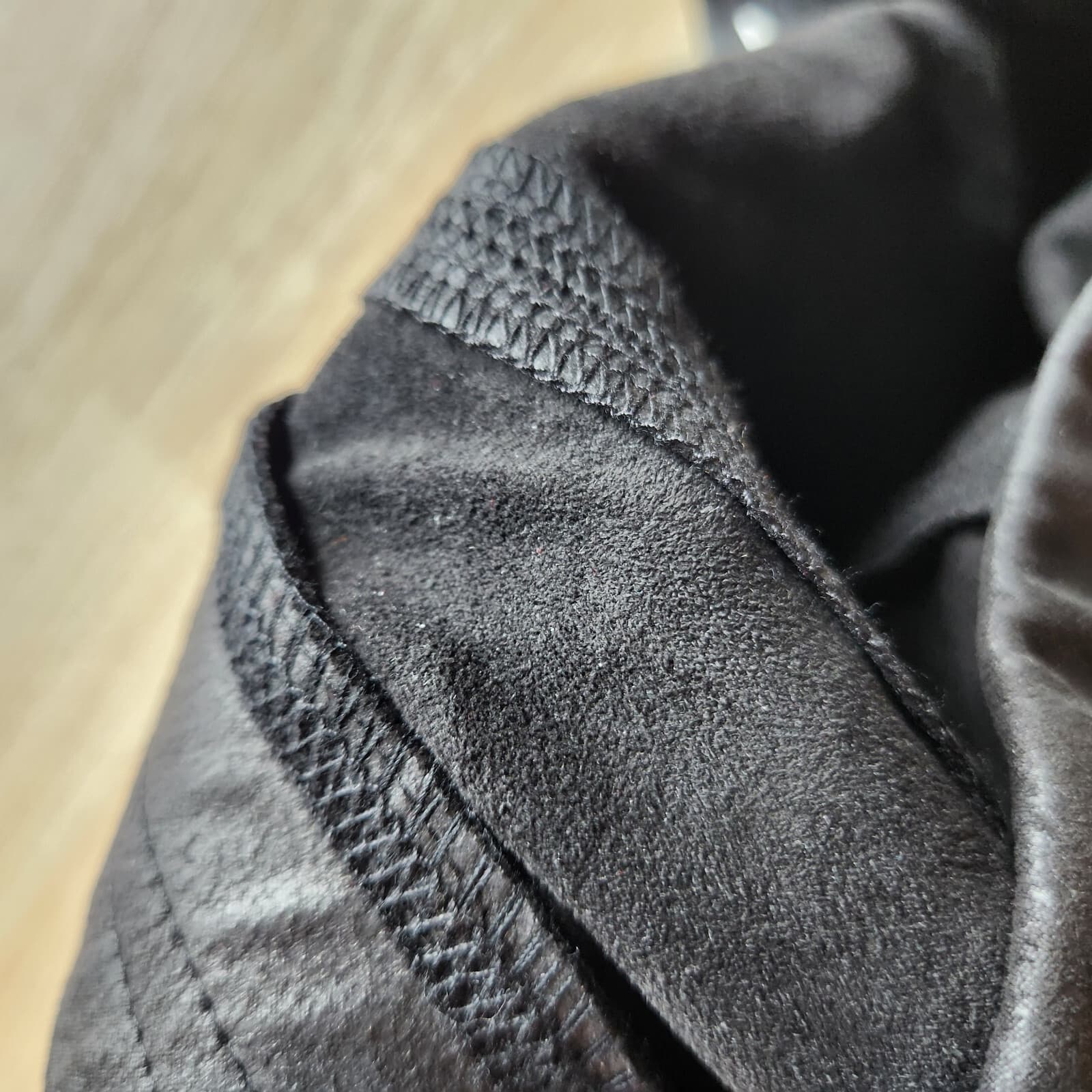 NWT Free People $78 Midnight Vegan Faux Suede Skinny Pants Pull-On Black Sz.S - Thumbnail 9