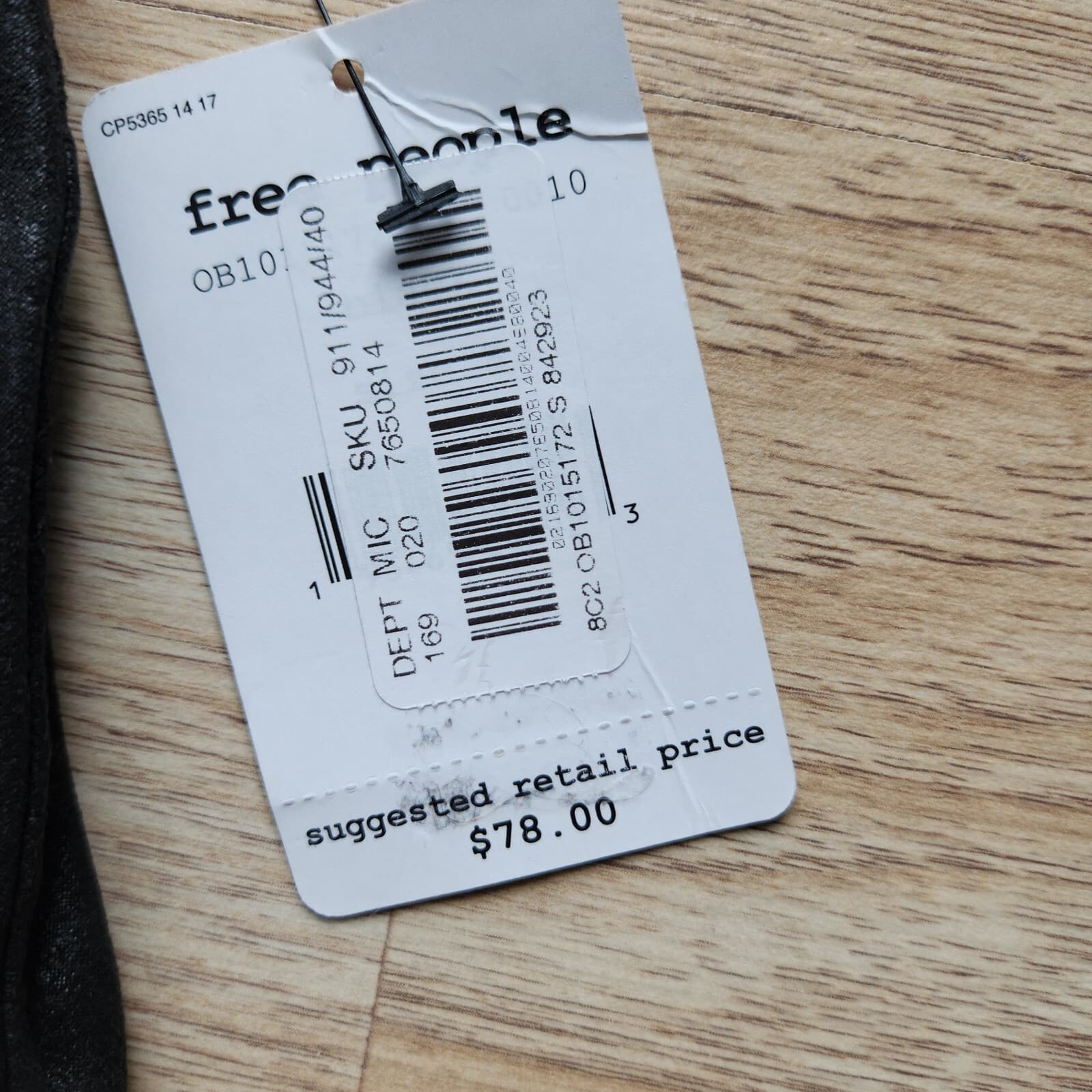 NWT Free People $78 Midnight Vegan Faux Suede Skinny Pants Pull-On Black Sz.S - Thumbnail 7