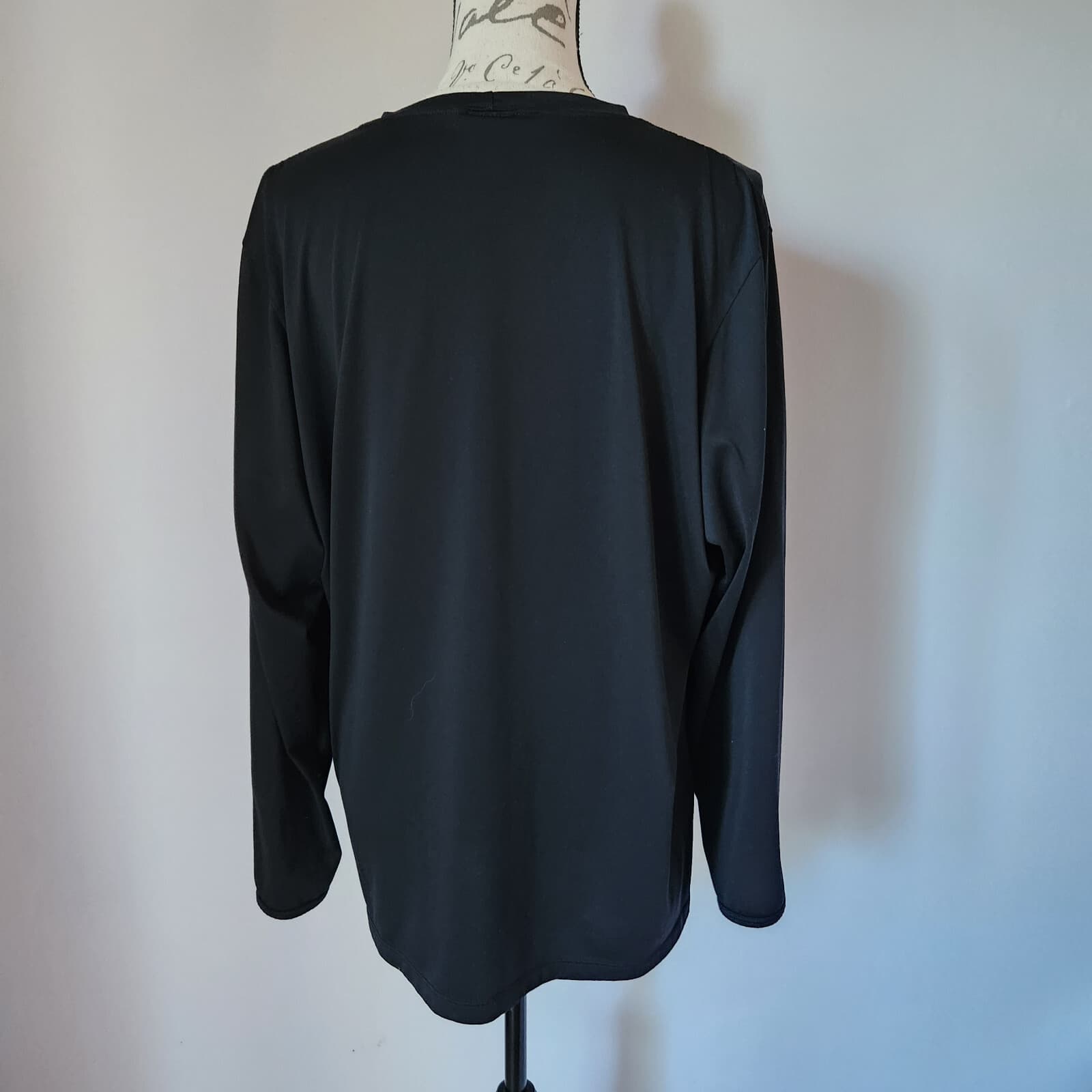 Vintage Patagonia Capilene Made in USA Long Sleeve T-Shirt Crew Neck Black Sz.XL - Thumbnail 3
