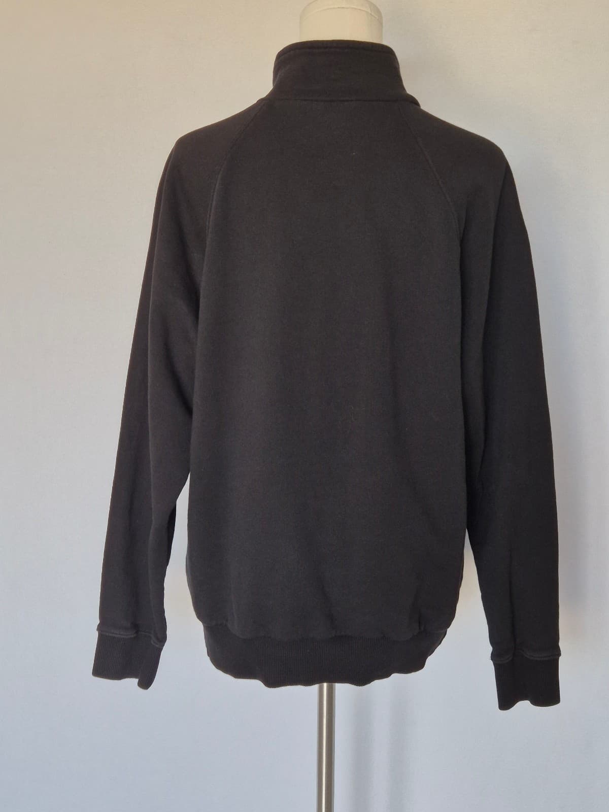 DOLCE & GABBANA Staff Made in Italy French Terry Zip-Up Jacket Cotton Black EU50 - Thumbnail 5