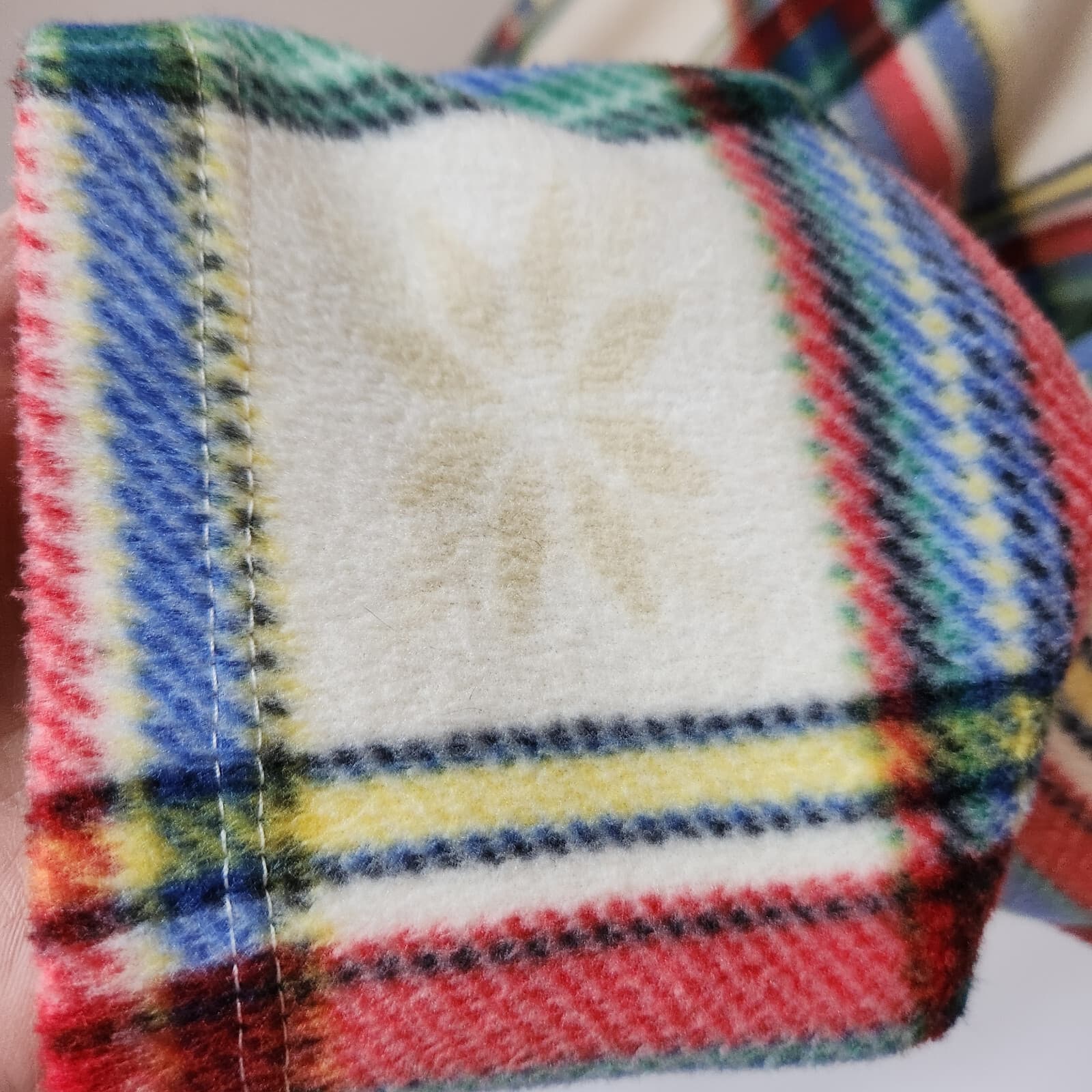 Lauren Ralph Lauren Embroidered Logo Plaid Fleece Nightgown Pocket Women's M - Thumbnail 4