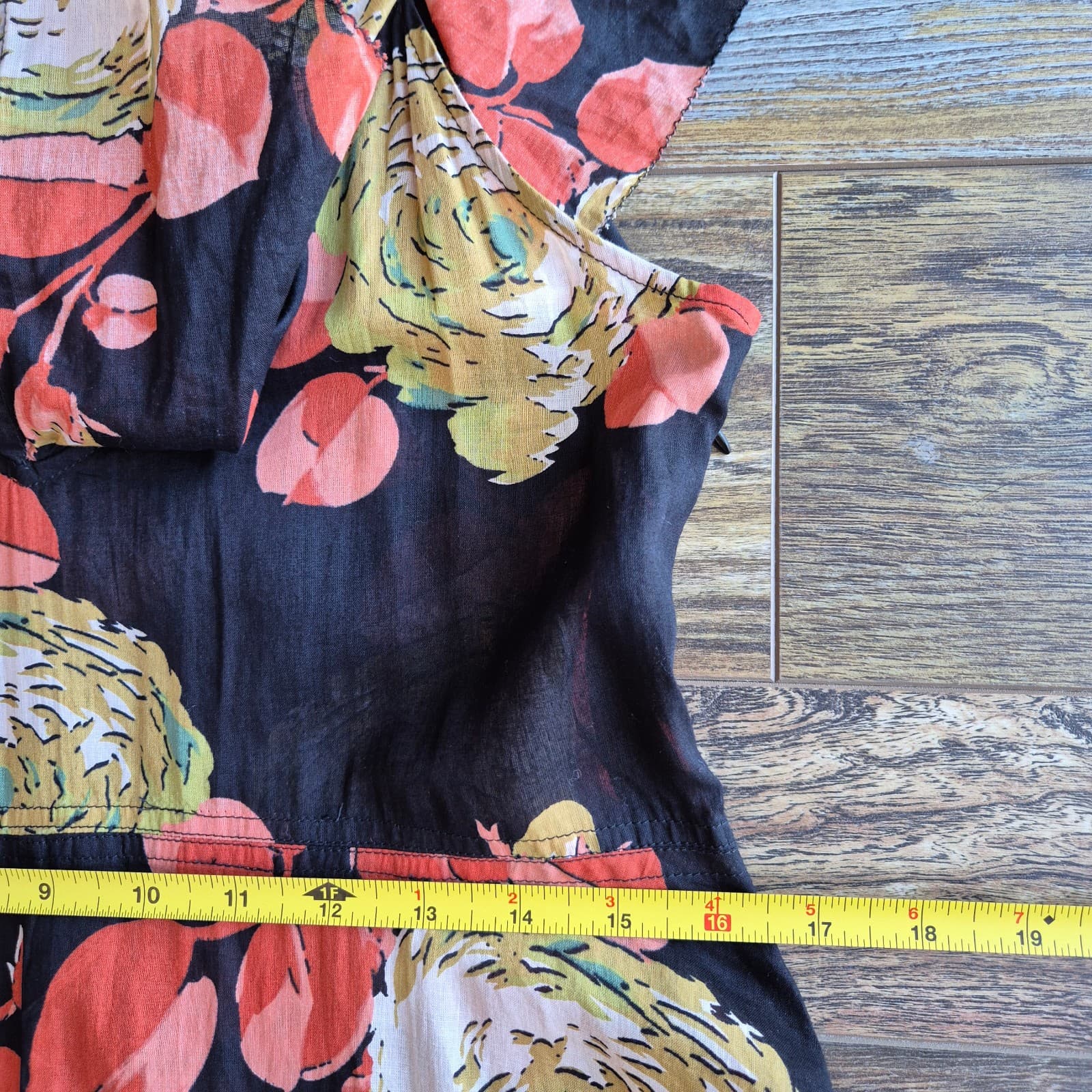 NWoT The GREAT. Geranium Midi Dress Romantic Ruffle V-Neck Cabbage Rose Sz.1 (S) - Thumbnail 15