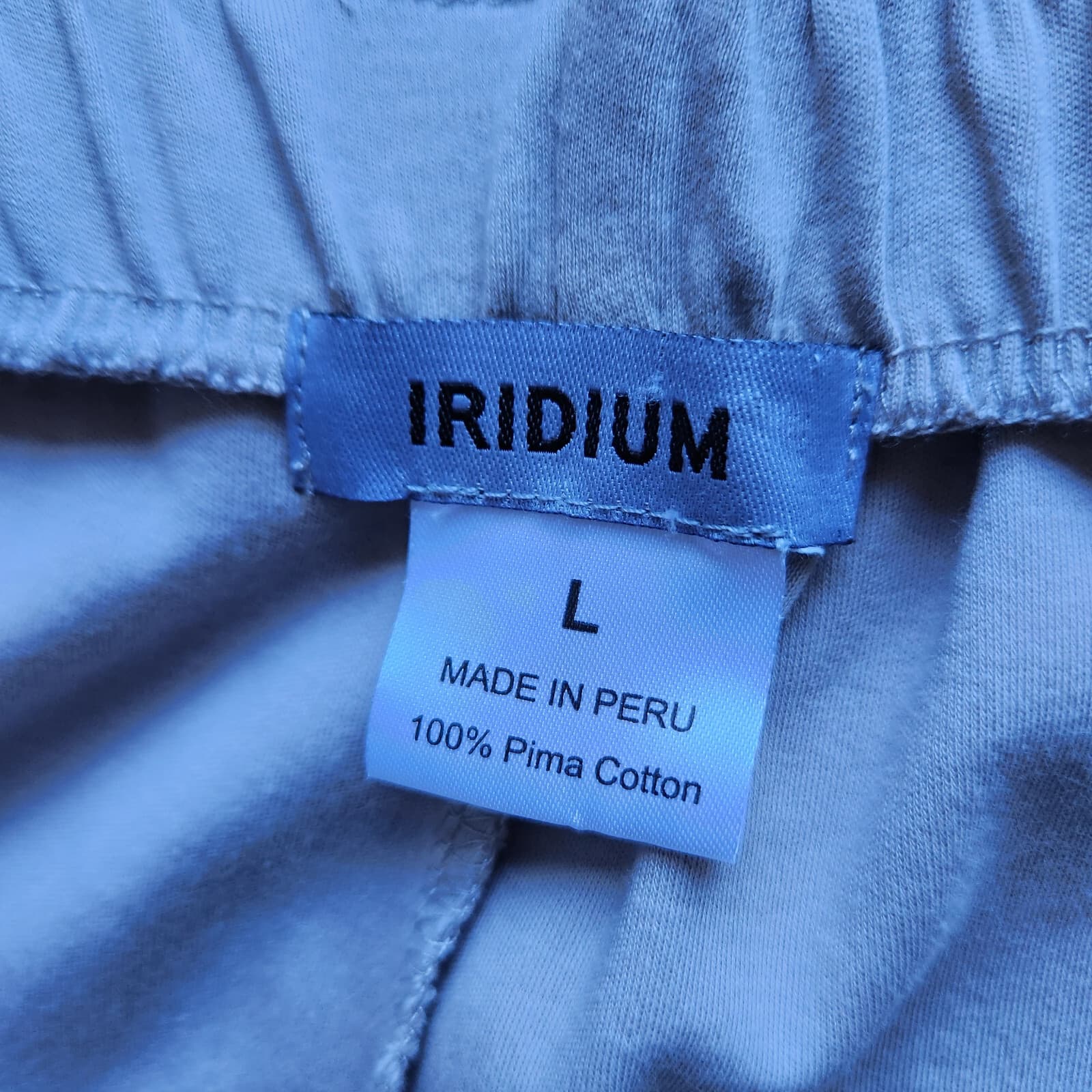IRIDIUM Cargo Pocket Wide Leg Pull-On Cropped Pants Pima Cotton Beige Women's L - Thumbnail 6