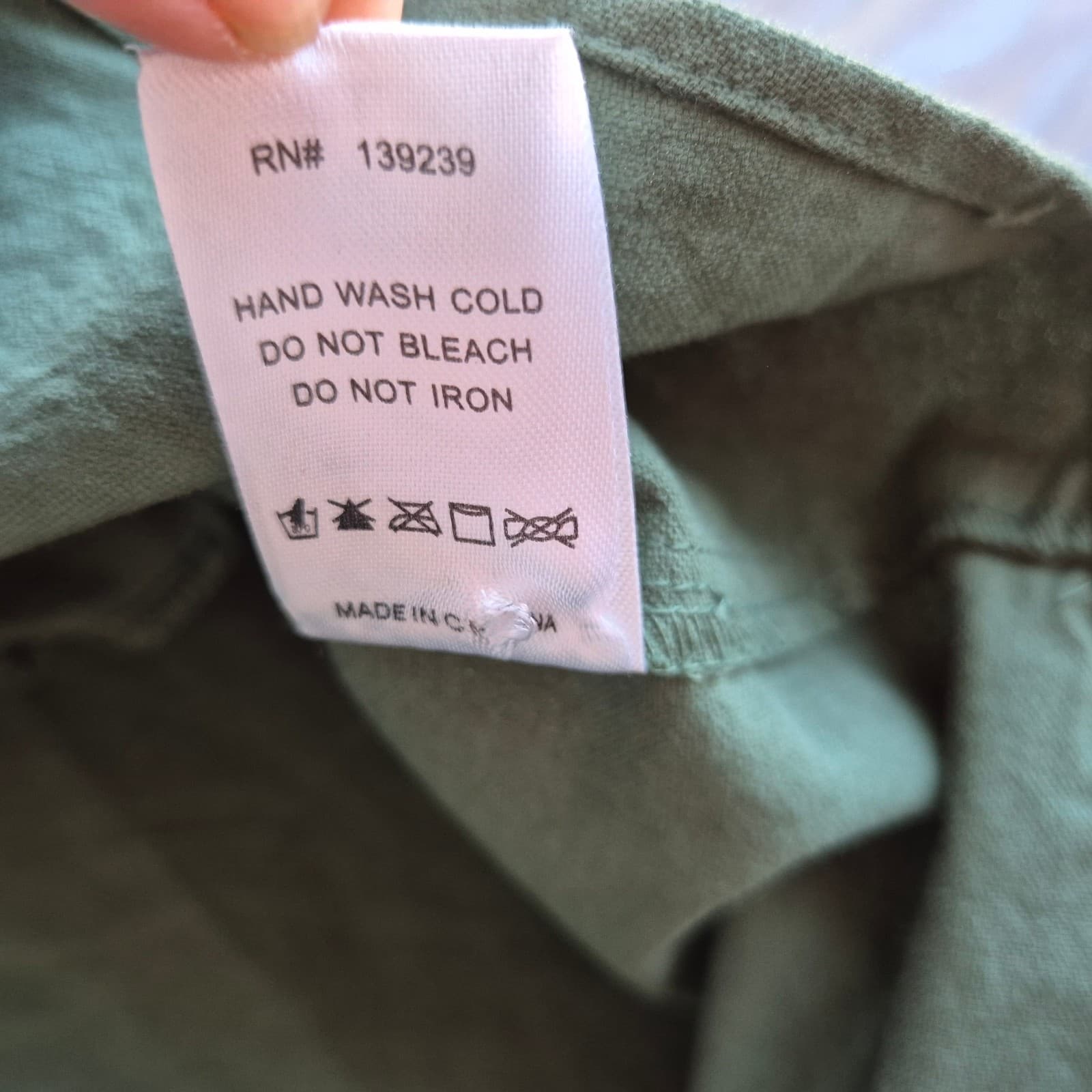 Tuckernuck Pomander Place Green Polly Shirt Dress Pocket Long Sleeve Cotton Sz.L - Thumbnail 17