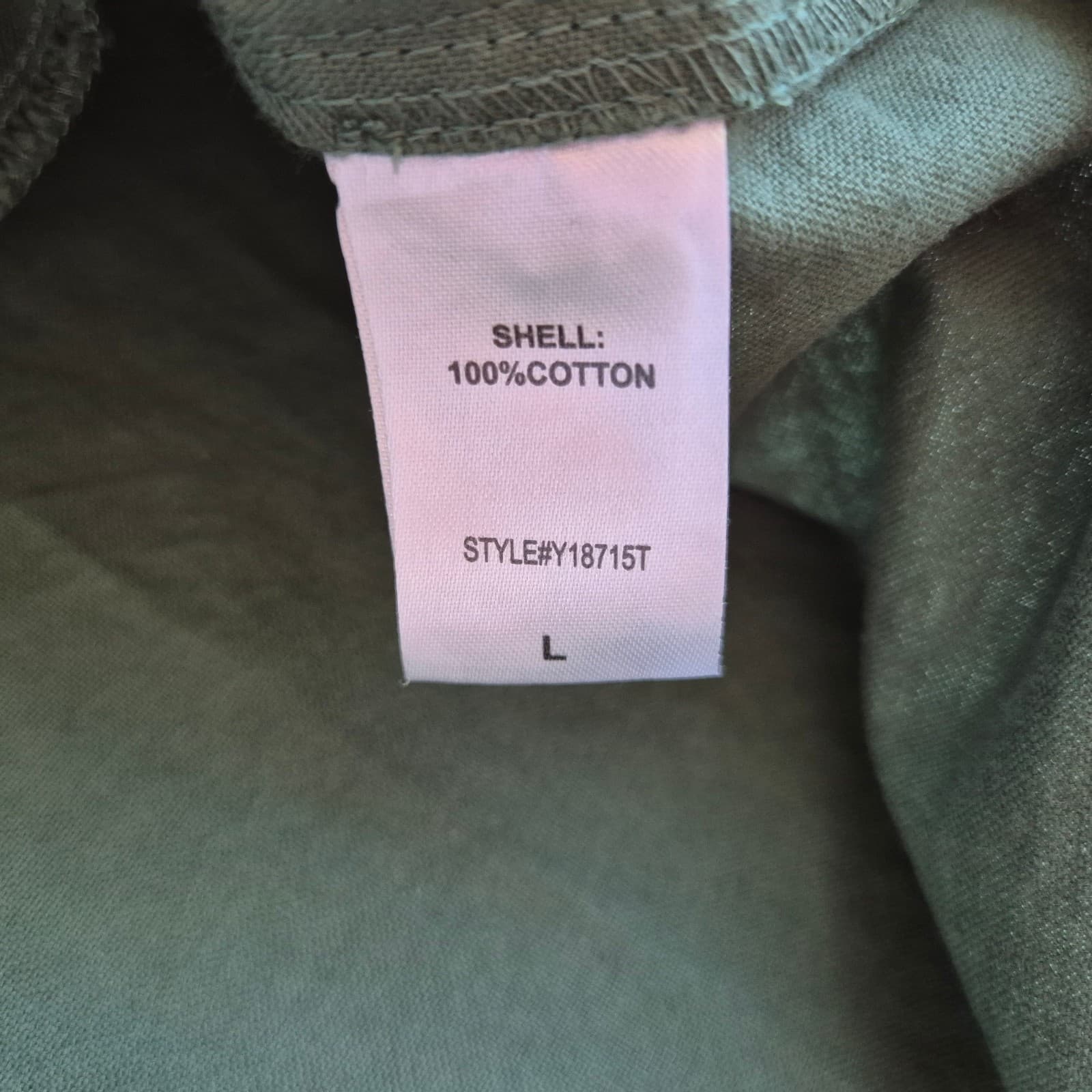 Tuckernuck Pomander Place Green Polly Shirt Dress Pocket Long Sleeve Cotton Sz.L - Thumbnail 16