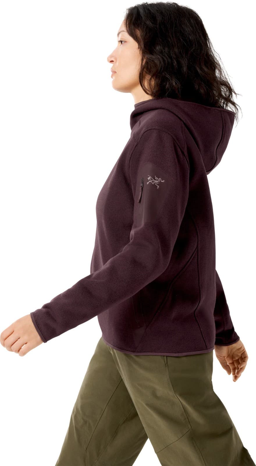 Arc'teryx Women's Small Covert Pullover Hoody Fleece Lined Phantasm Heather - Thumbnail 7