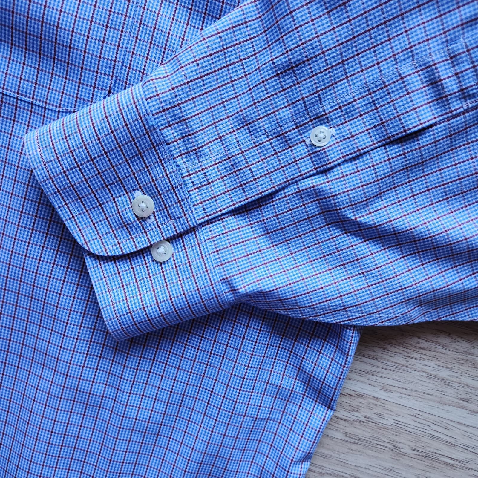 Brooks Brothers 1818 Regent Non Iron Dress Shirt Cotton Multi Graph Mens 18-4/5 - Thumbnail 3