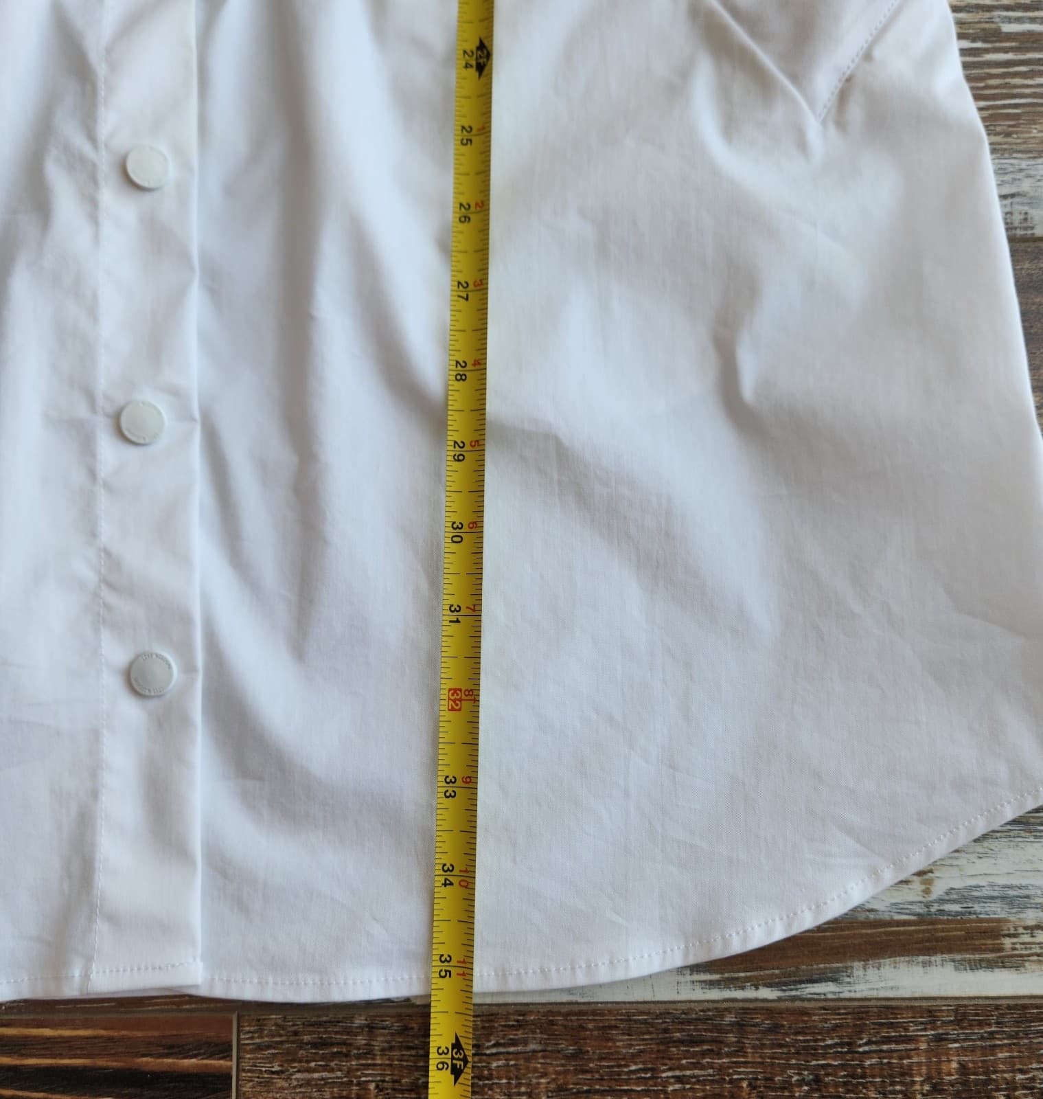 NWT LOVE MOSCHINO Belted Shirt Dress Snap Long Sleeve Stretch Cotton White US2 - Thumbnail 15