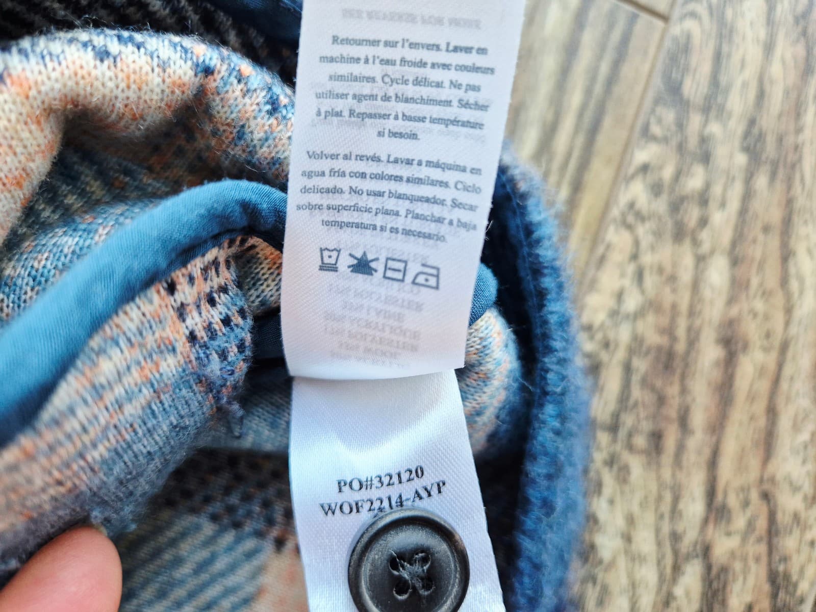 Faherty Cotswold Wool Blend Audry Plaid Fleece Shacket Shirt Jacket Oversize XS - Thumbnail 12
